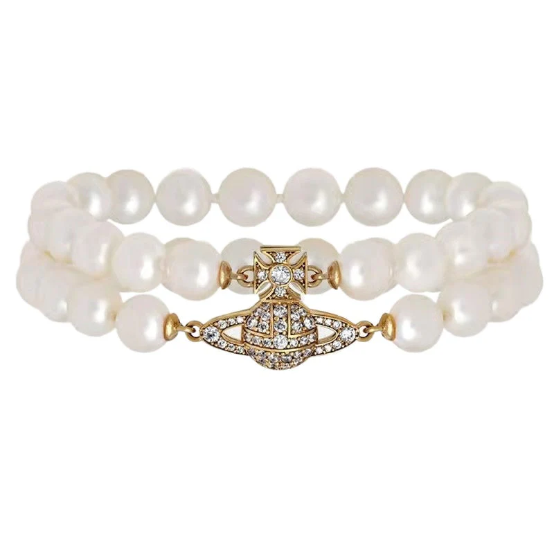 VIVI 2 Row Pearl Bracelet | Best Replica Jewelry™