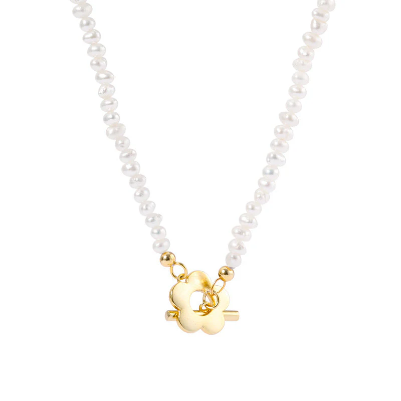 OT Clasp Loop Pendant Pearl Necklace