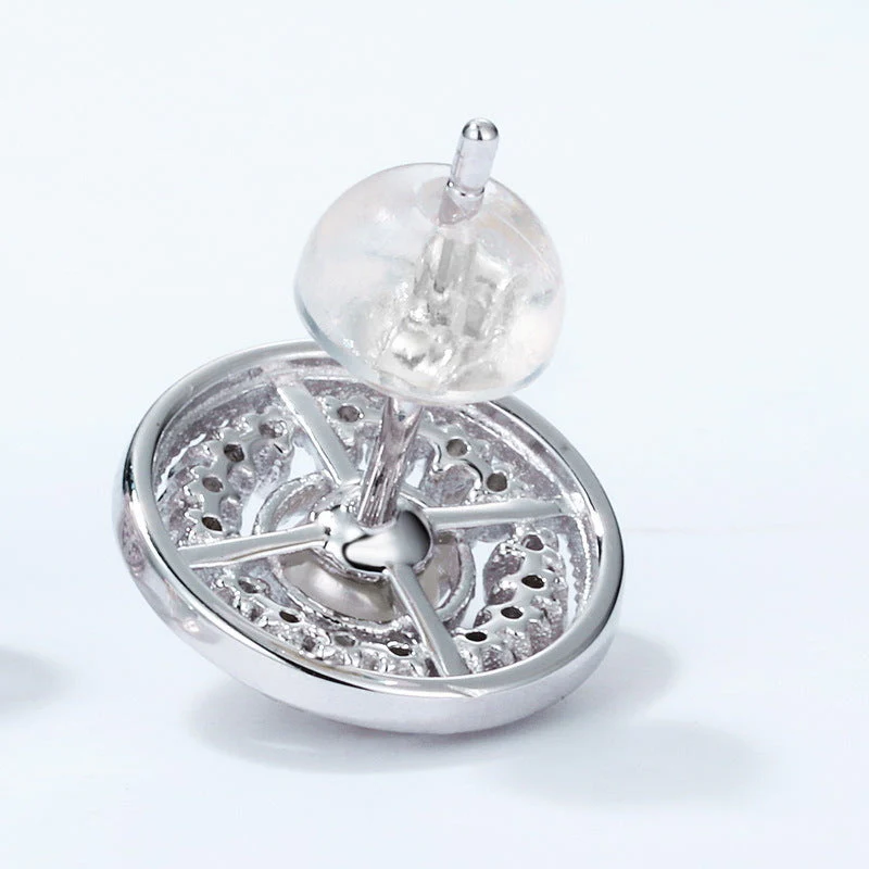 Dainty Hollow Freshwater Pearl Earring