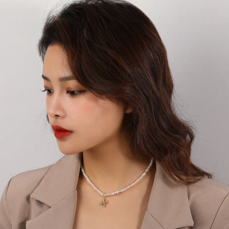 A to Z Gold Initial Pendant Necklace