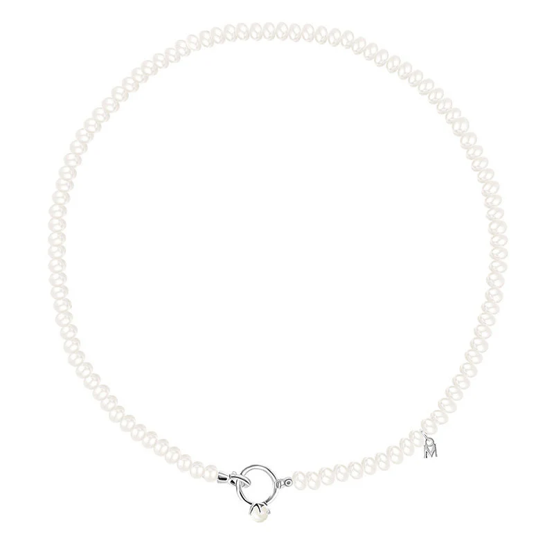 Crown Pendant Freshwater Pearl Necklace