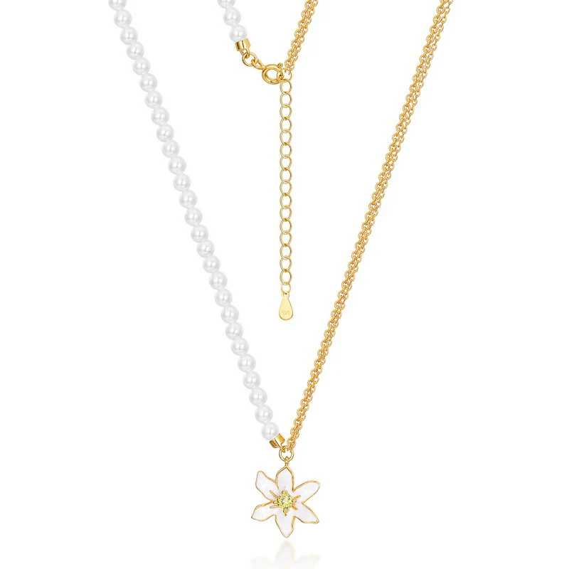 Necklace With Flower Pendant