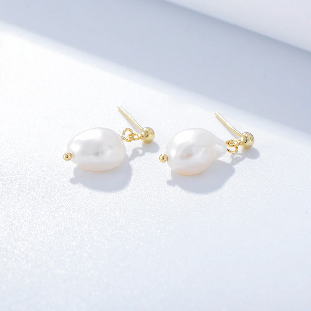 Baroque Pearl Drop Earrings
