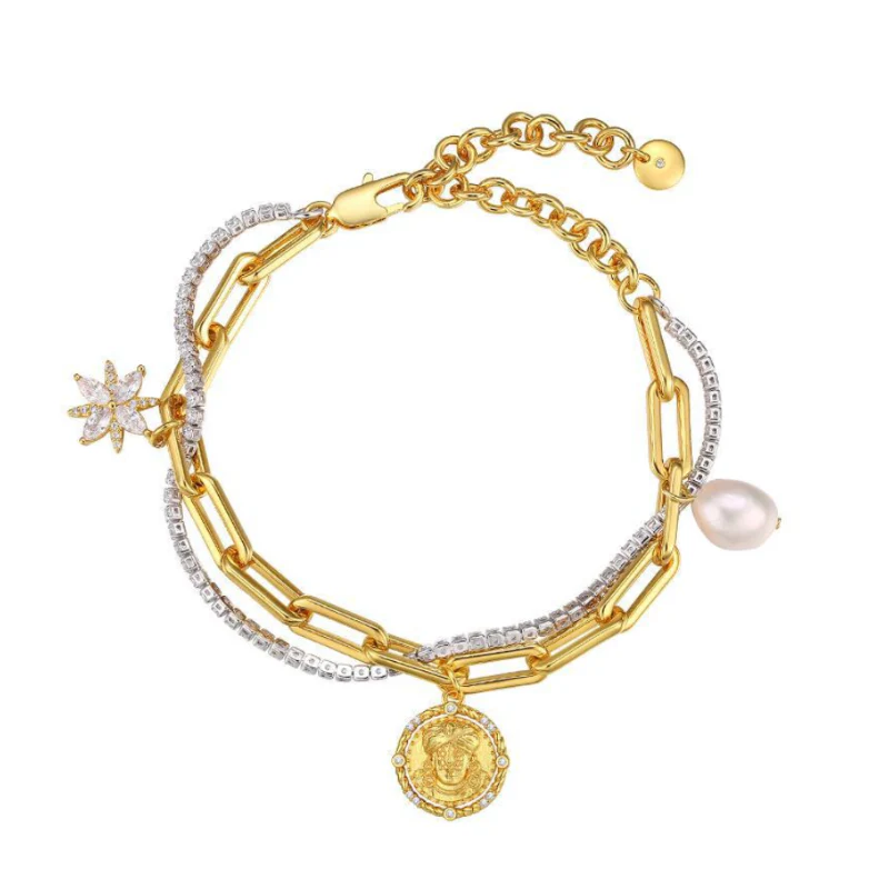 Gold Paperclip Bracelet