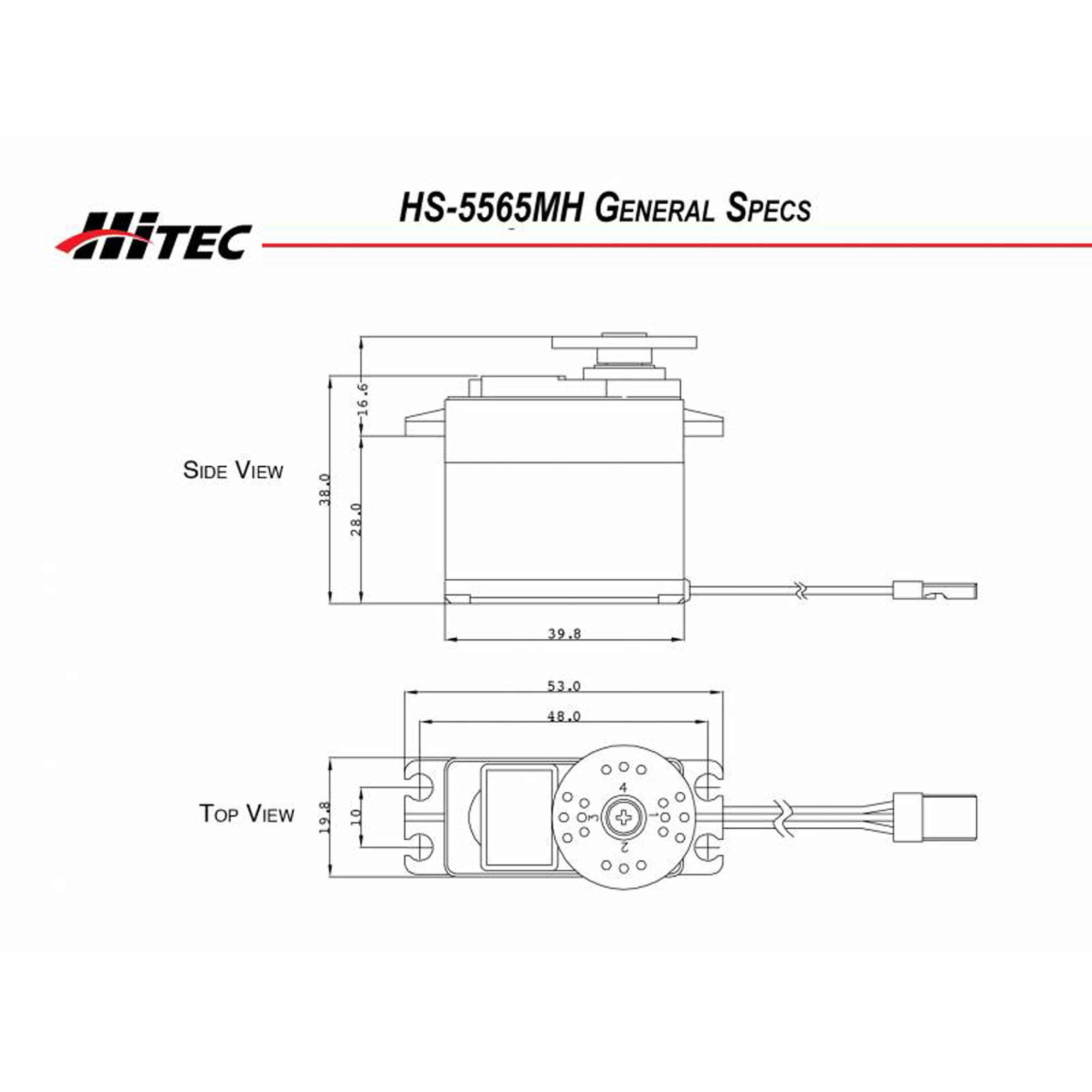 Hitec RCD Inc. HS-5565MH Standard Digital HV High Speed Metal Gear Servo