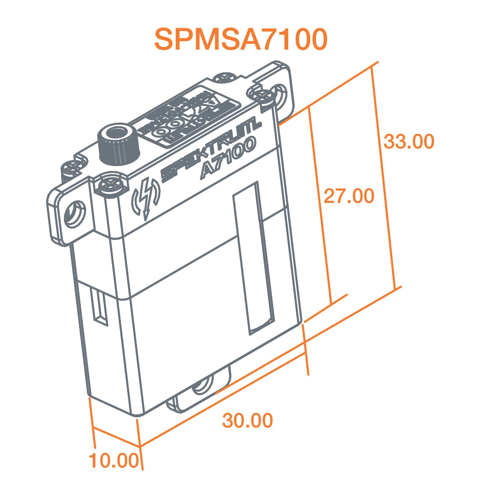 Spektrum A7100 MT/MS Metal Gear HV Wing Servo