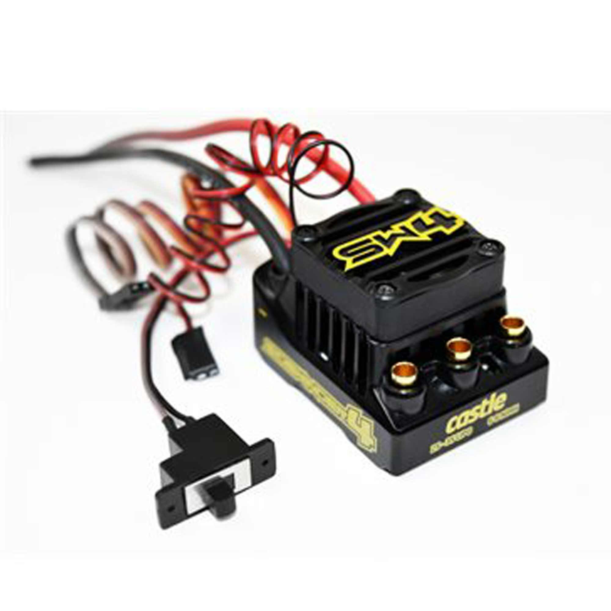 Castle Creations Sidewinder 4 Sensorless Waterproof ESC & 1412-3200kv Sensored Motor Combo (5mm Shaft)