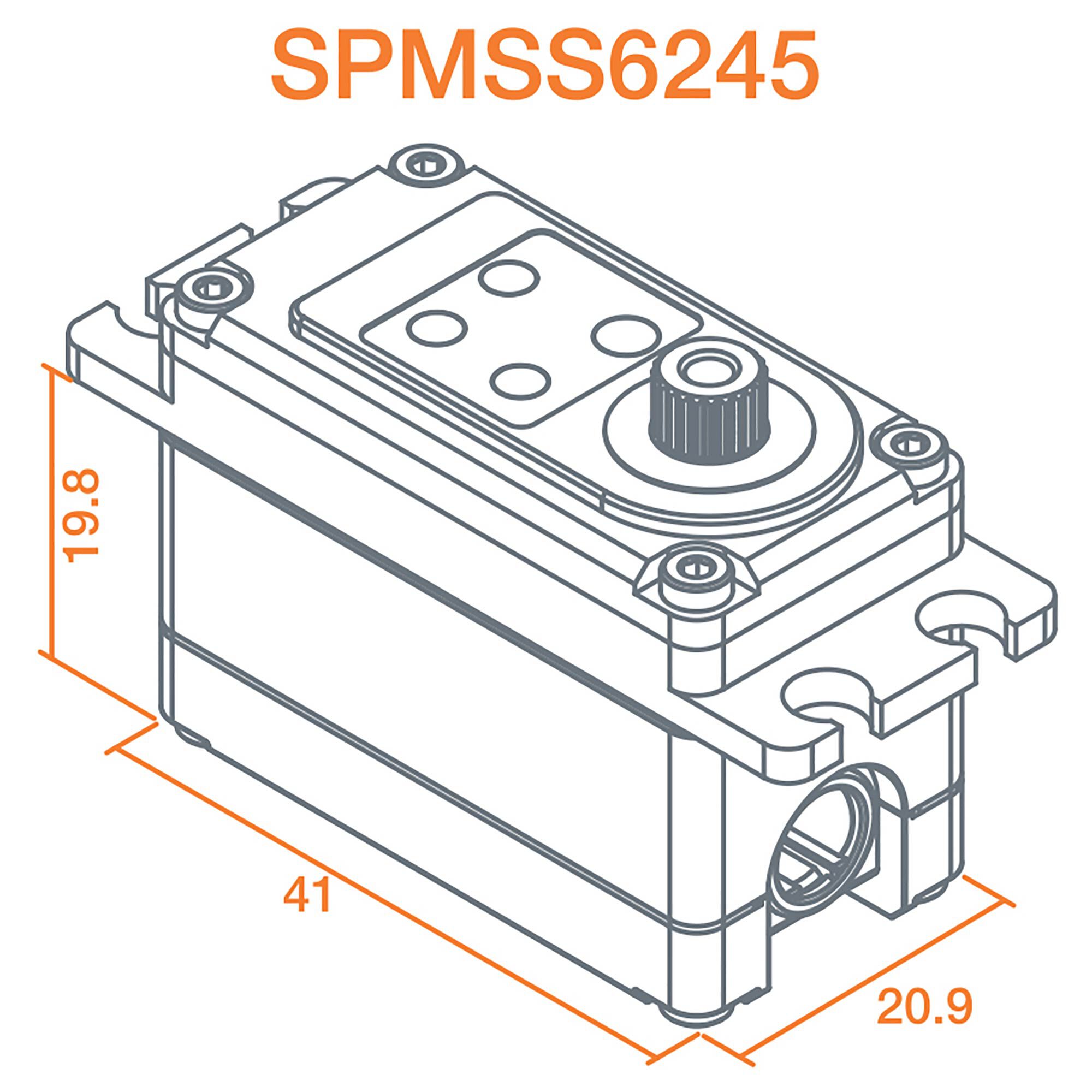 Spektrum S6245 Low Profile Digital High Speed High Torque Surface Servo