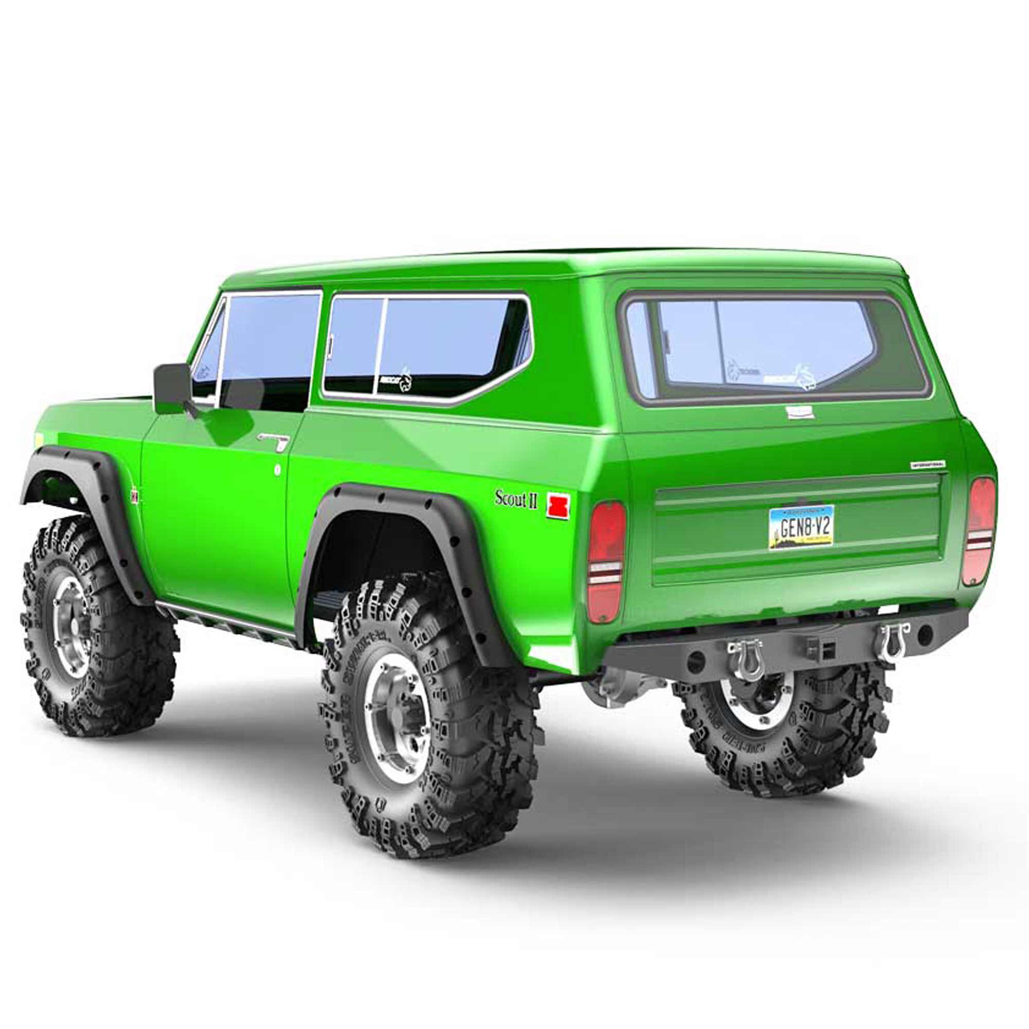 Redcat Racing 1/10 Gen8 V2 International Harvester Scout II Brushed 4X4 Crawler RTR, Green