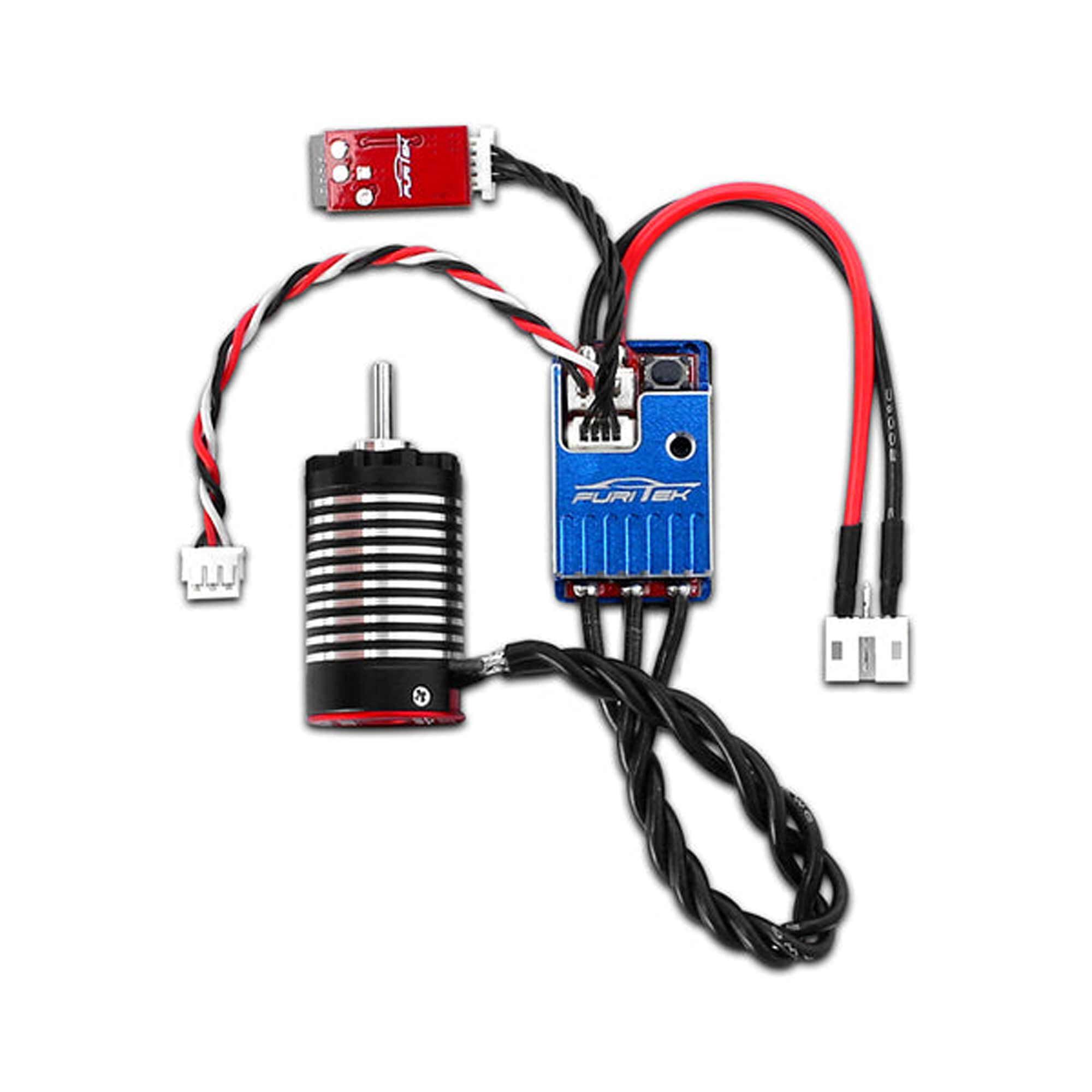 Furitek Odyssey Power System V2, Aluminum Blue Case: 1/24 1/28 Race/Drift