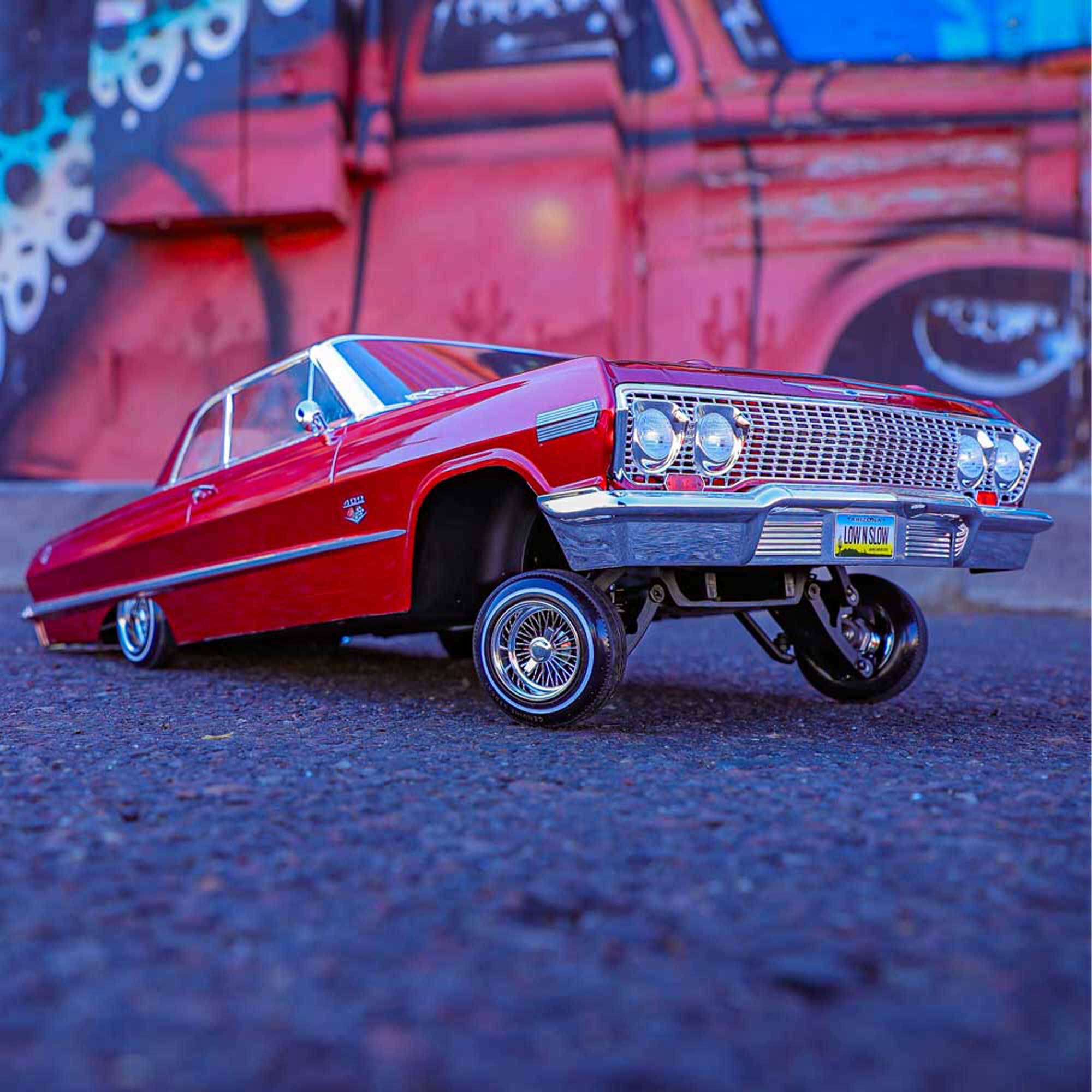 Redcat Racing 1/10 SixtyThree Chevy Impala SS 2WD Hopping Lowrider RTR, Red