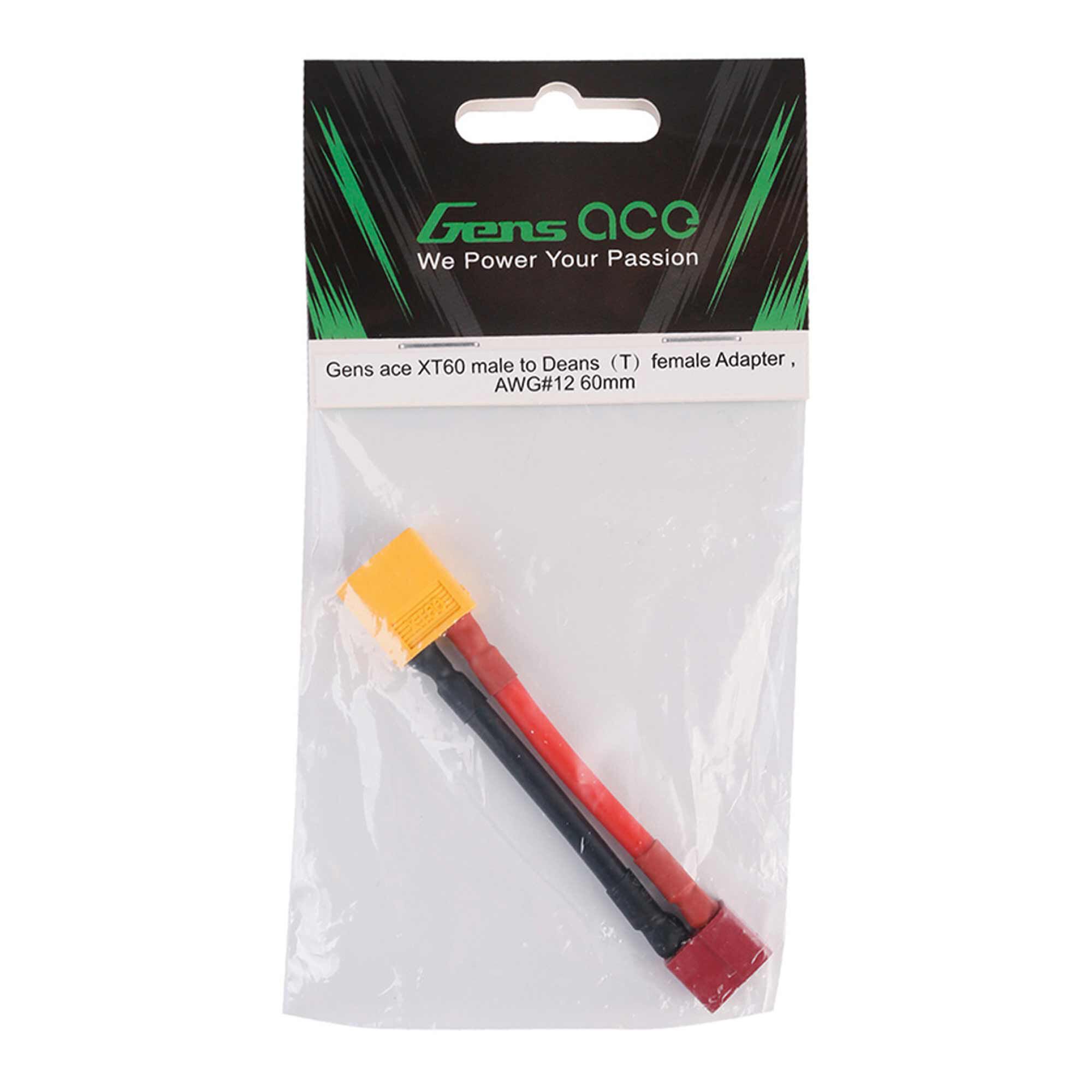 Gens ace XT60 Male to Deans(T) Female Adapter Cable