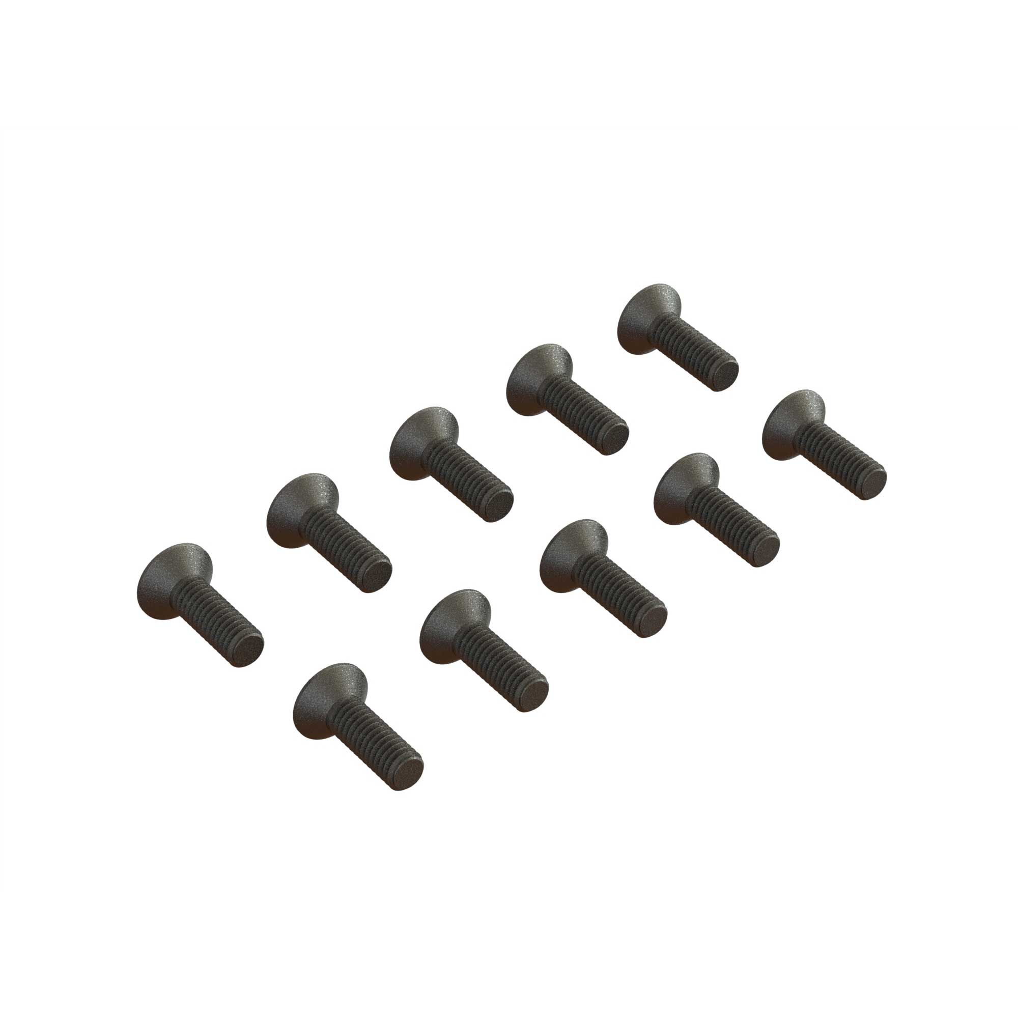 ARRMA Flat Head Hex Machine Screw, M2.5x8mm (10)