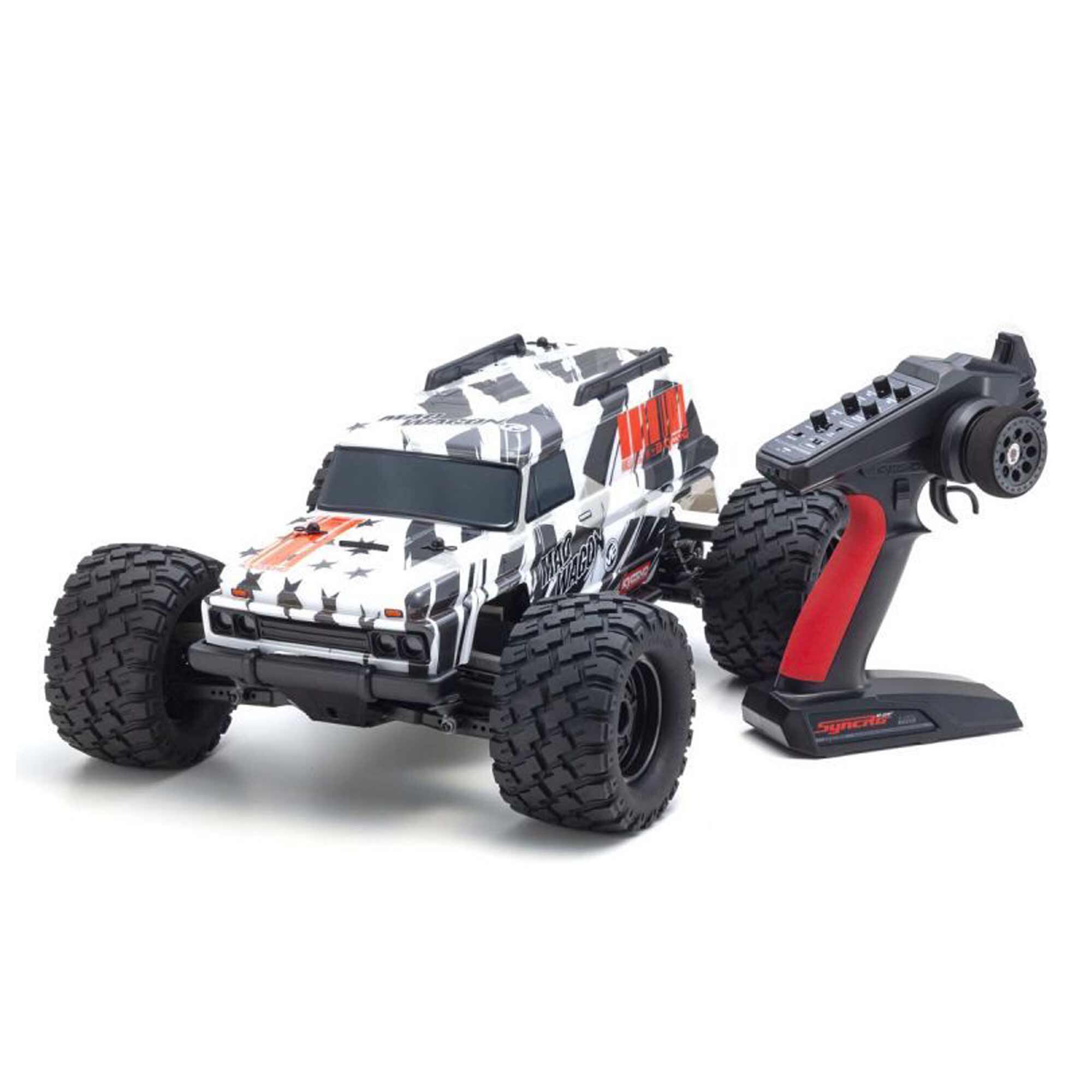 Kyosho 1/10 Mad Wagon VE KB10 4x4 3S Brushless Monster Truck RTR, Black