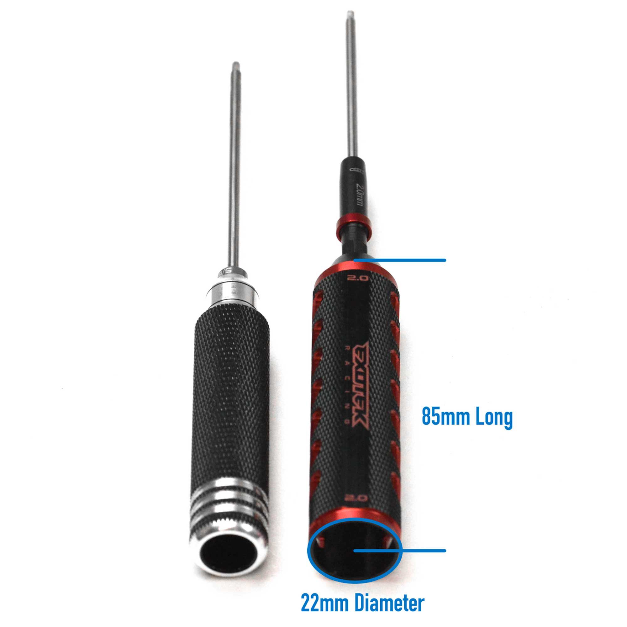 EXOTEK RACING LLC EXOTEK GRIP-LOCK WRENCH HANDLE 3.0mm, for use with 1/4" and MIP Speed Tip bits- 3mm marking
