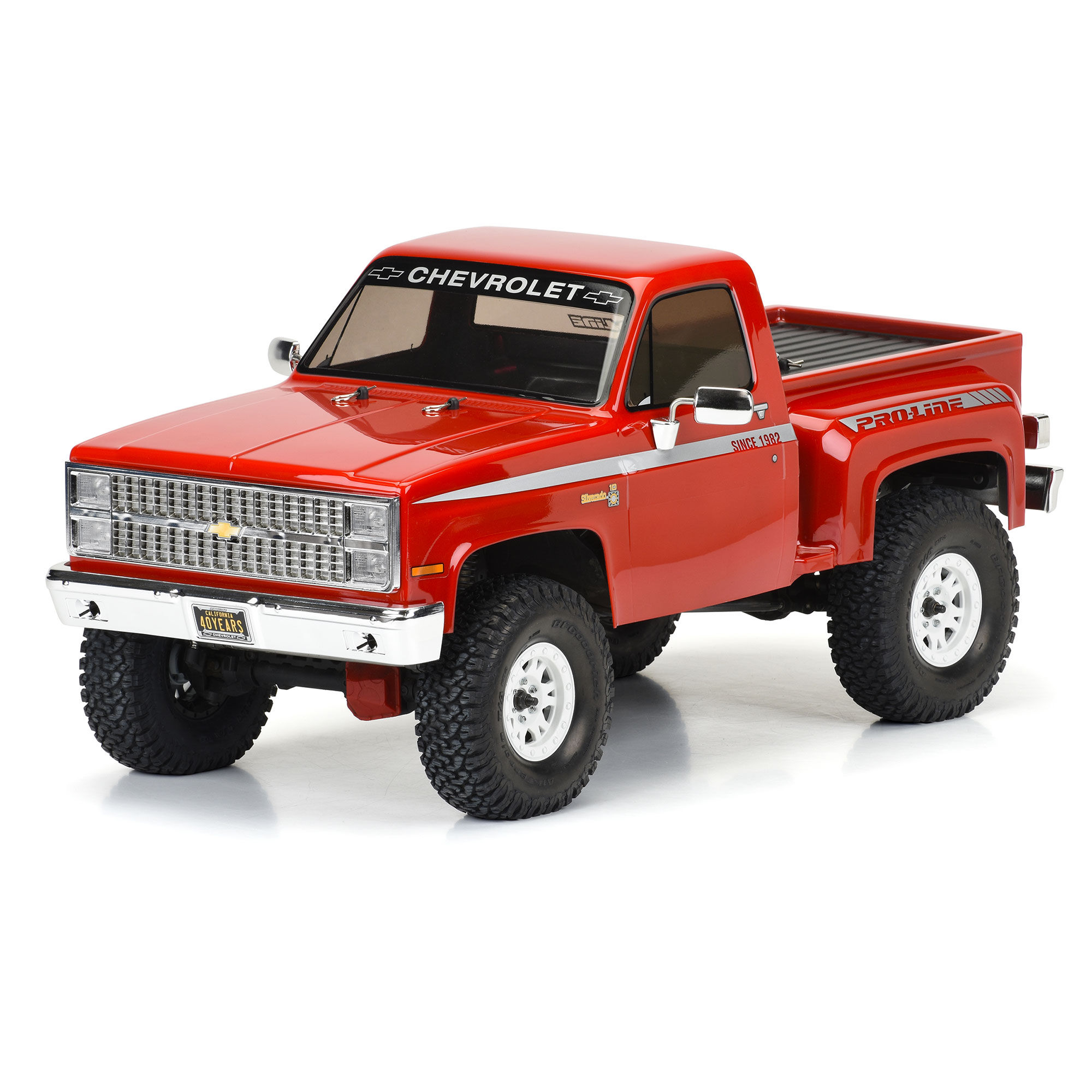 Pro-Line Racing 1982 Chevy K-10 Clear Body Set with Scale Molded Accessories