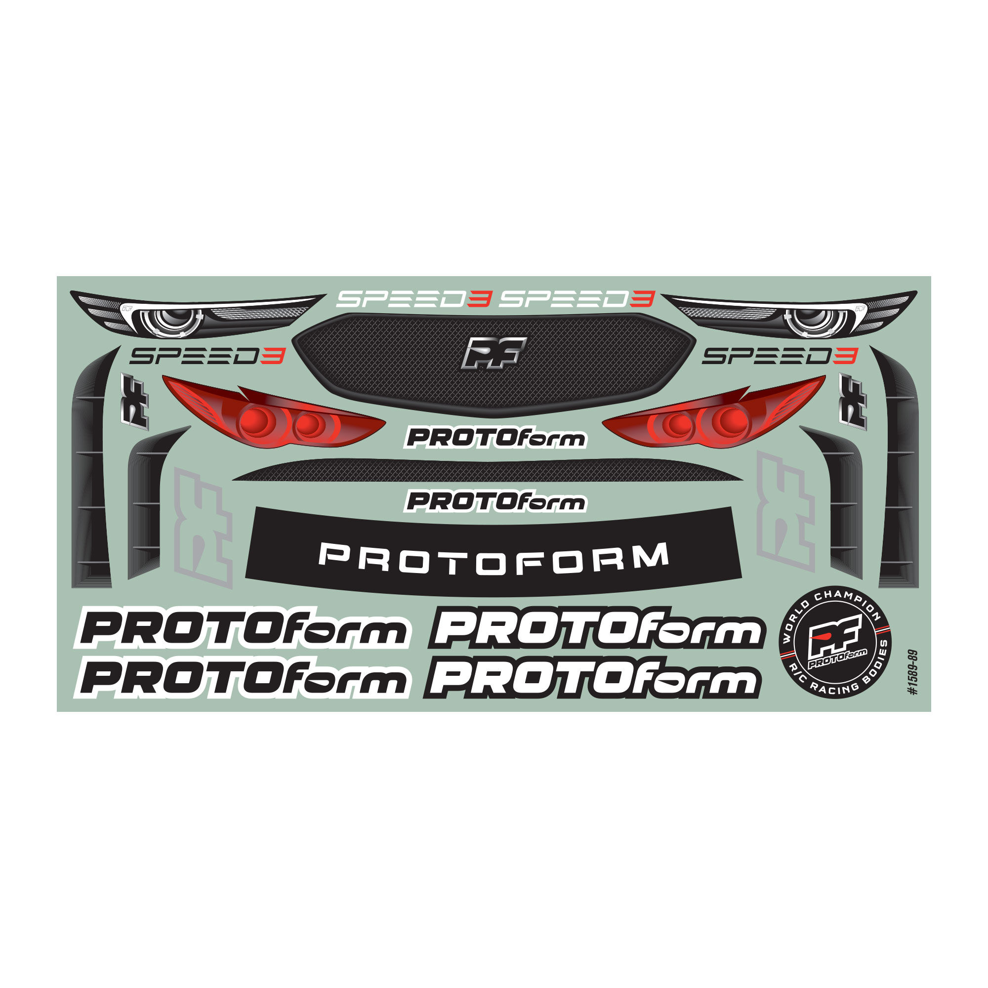 PROTOform 1/10 Speed3 Clear Body: 190mm FWD TC