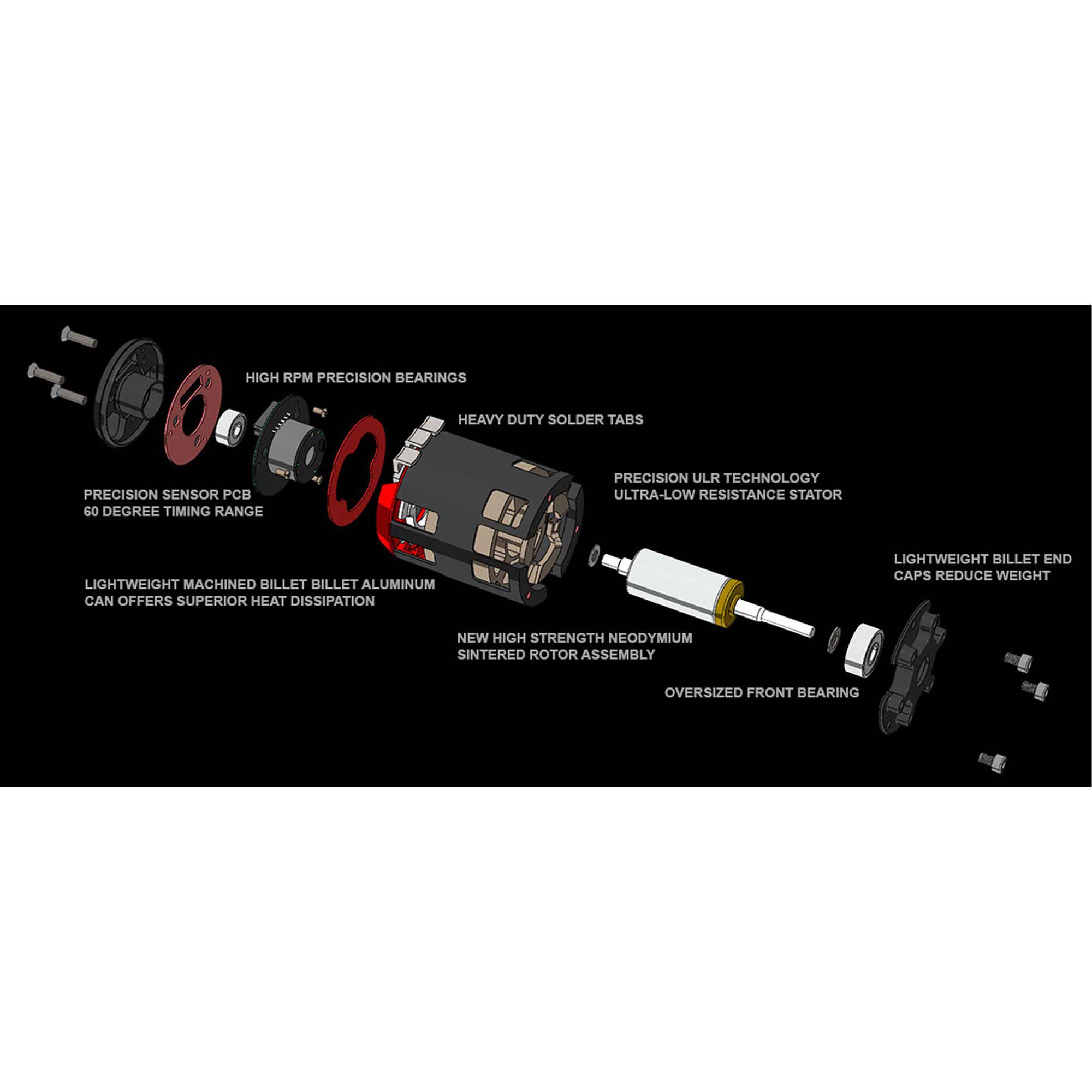 Tekin Tekin Eliminator Gen4 Sensored Brushless Drag Racing Motor, 17.5T