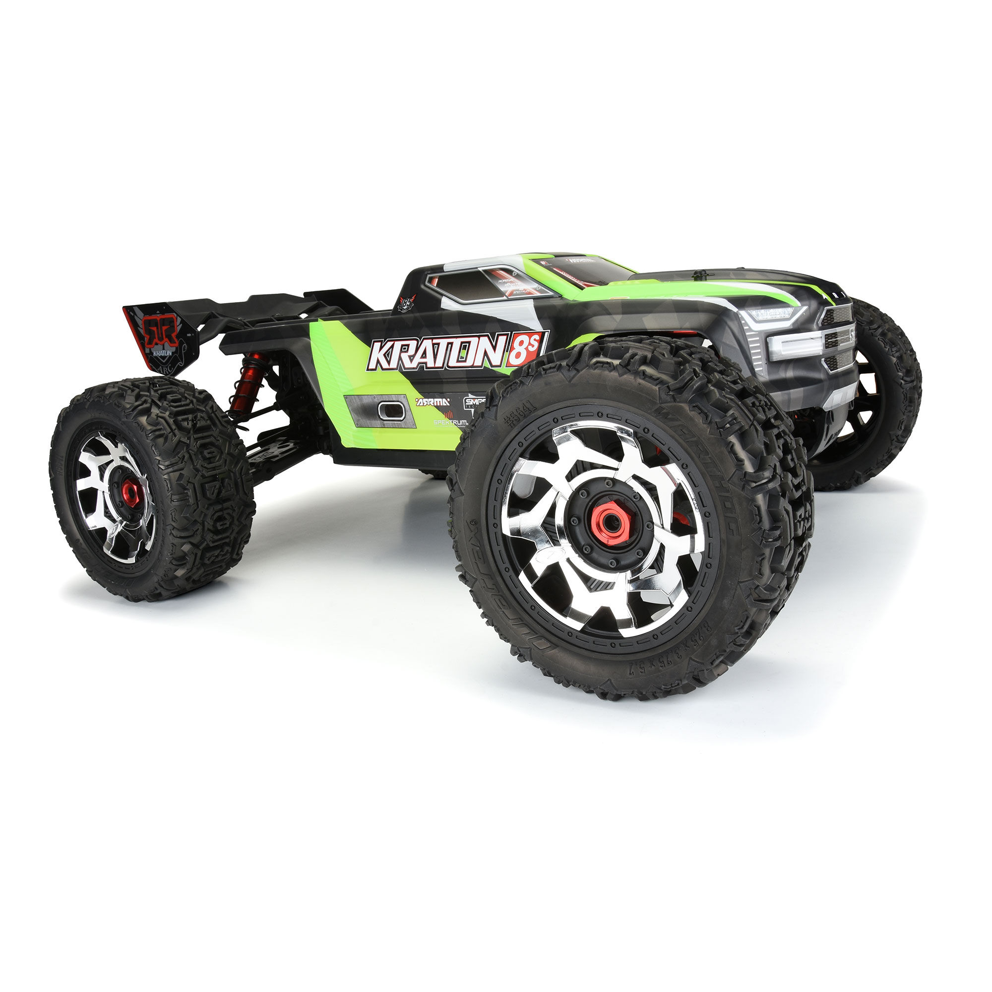 Duratrax Clip-Lock Wheel Face Mirror Chrome for Ripper 5.7" Wheel (2)