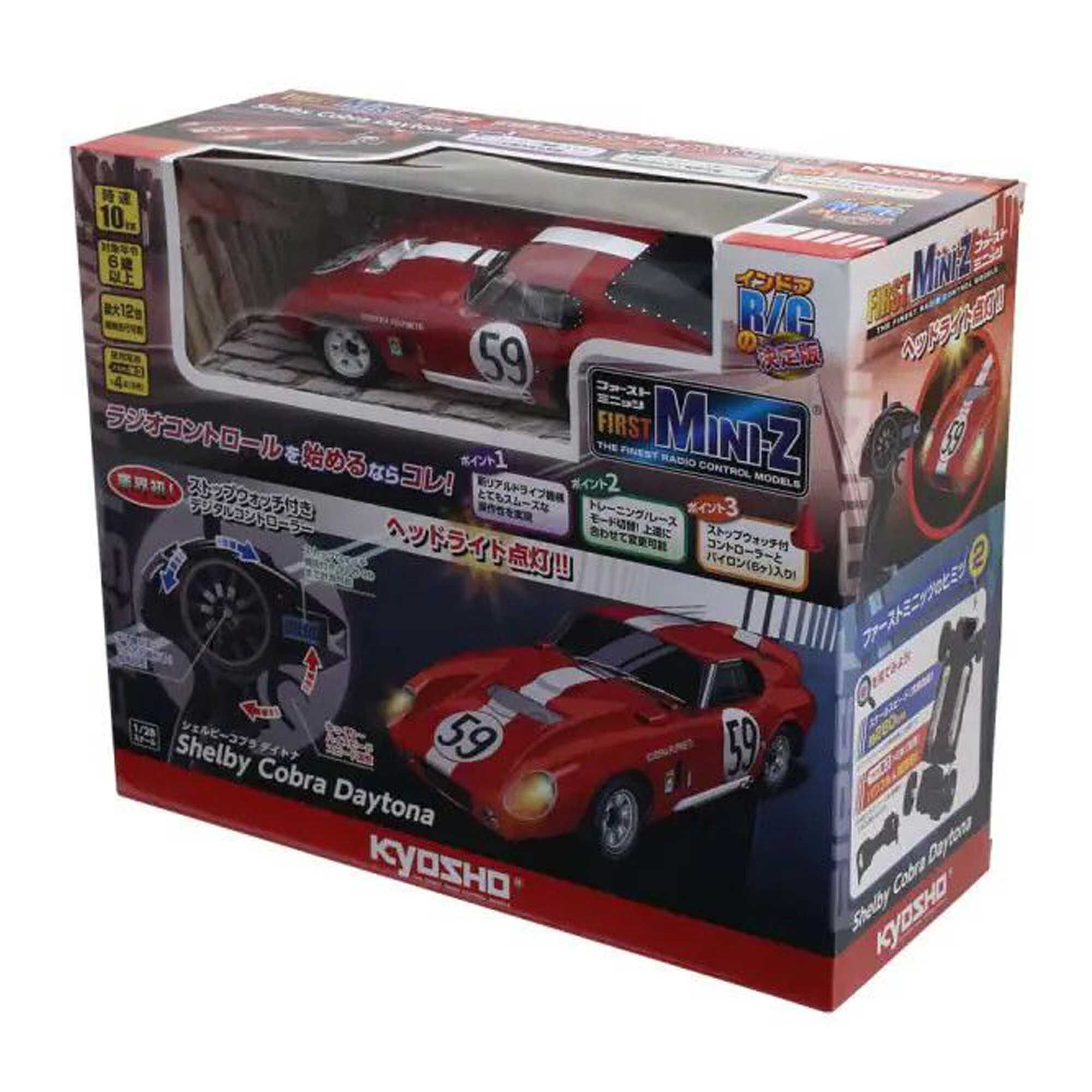 Kyosho 1/28 Ford Shelby Cobra Daytona 2WD On-Road First Mini-Z RTR, Red