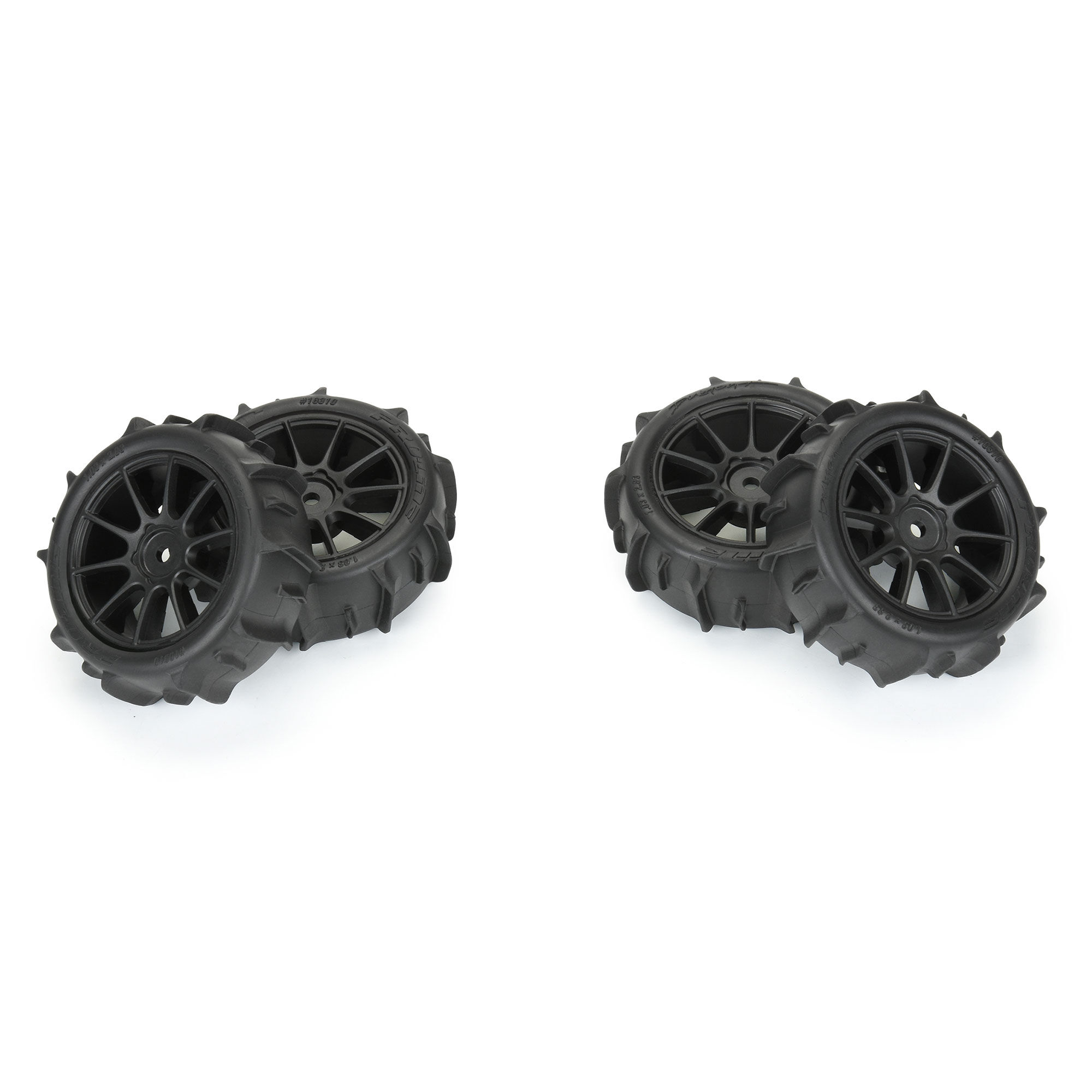 Pro-Line Racing 1/14 Dumont F/R Tires MTD 12mm Black Mach-10 (4): Typhon GROM