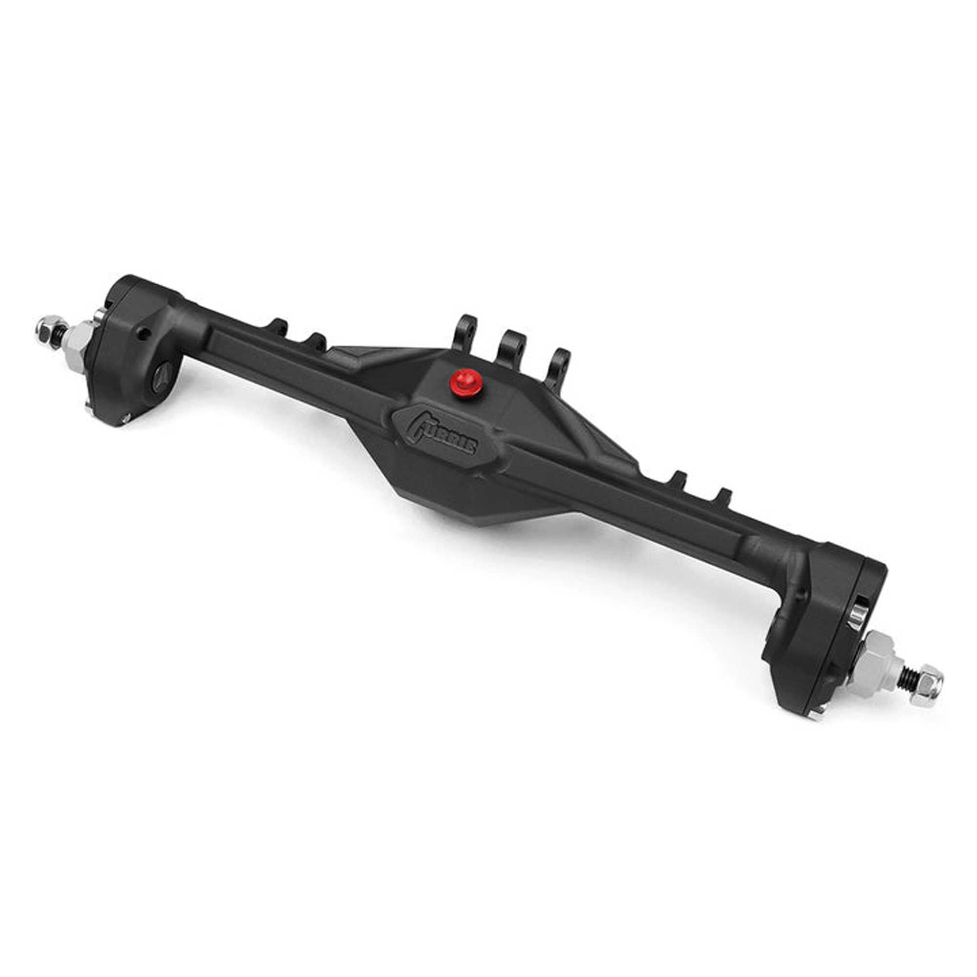 Vanquish Products Currie Portal F9 Rear Axle, Black Anodized: Axial SCX10-II
