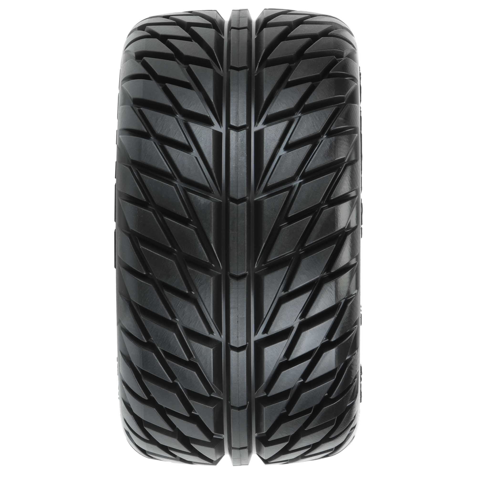 Pro-Line Racing 1/10 Street Fighter LP F/R 2.8" MT Tires MTD 12mm/14mm Blk Raid (2)