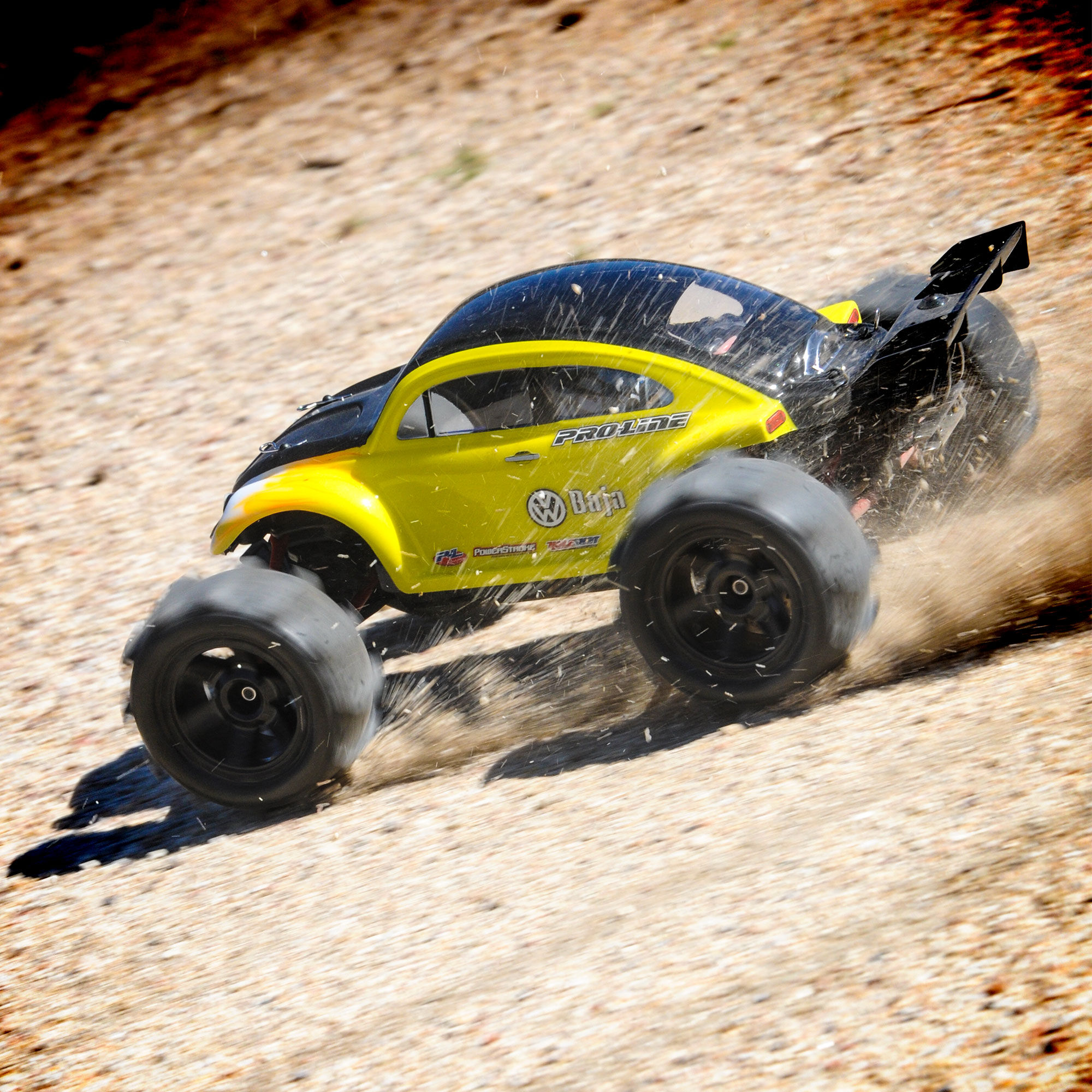 Pro-Line Racing 1/16 Sling Shot Fr/Rr 2.2" Sand Tires Mounted 12mm Blk Desperado (2)