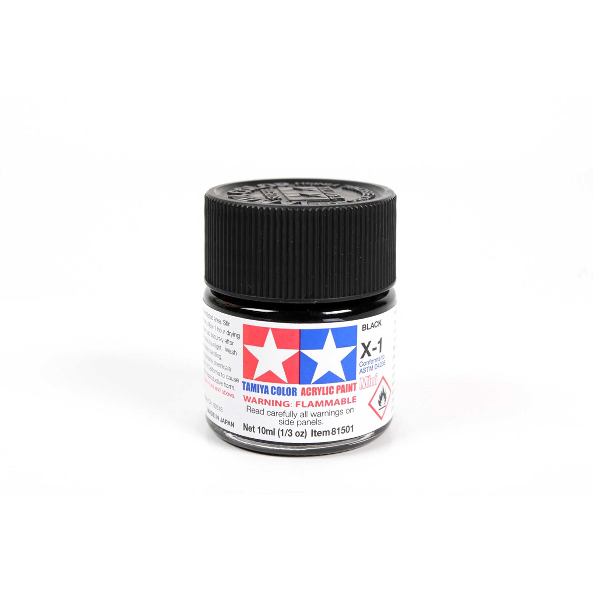 Tamiya Acrylic Mini X1, Black