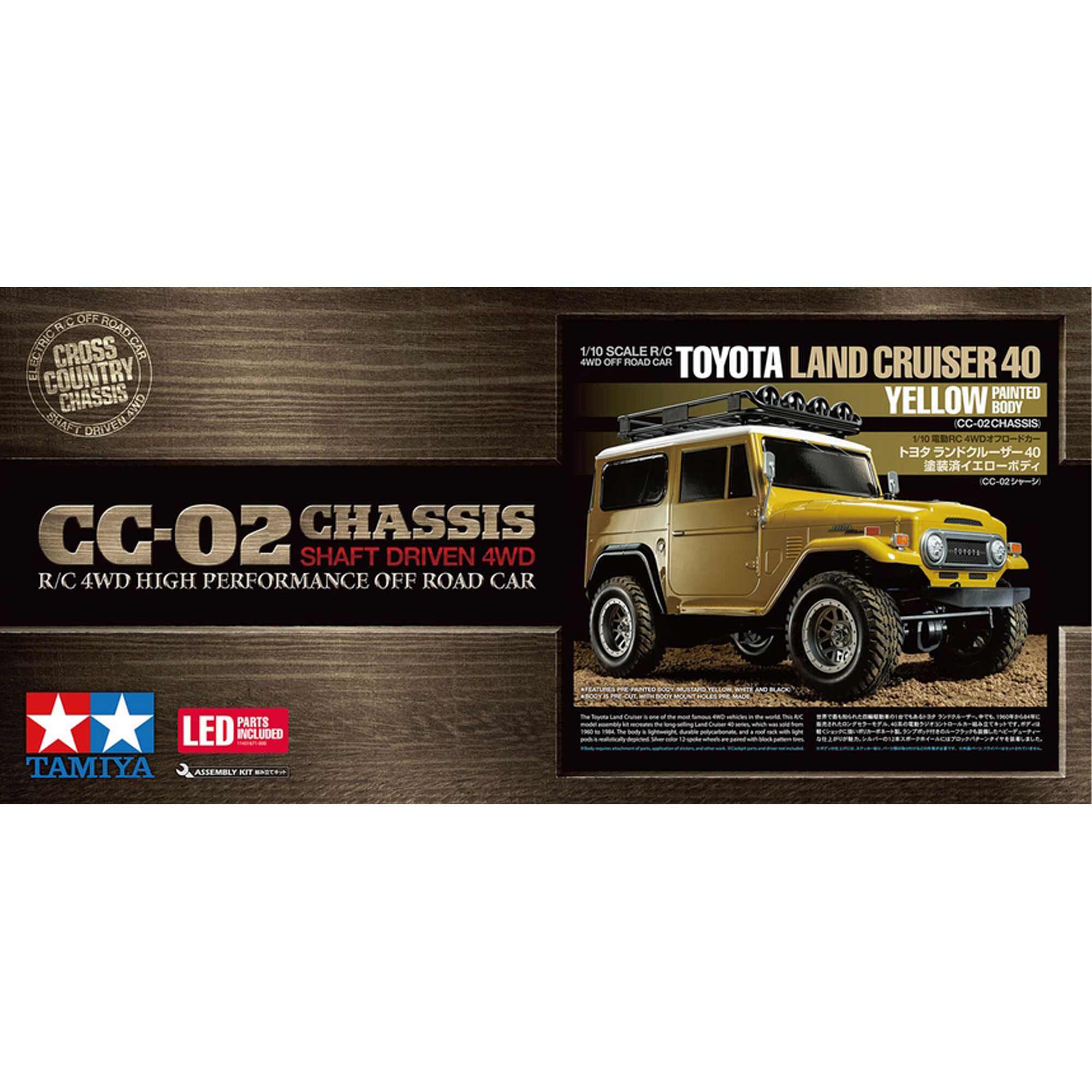 Tamiya 1/10 R/C Toyota Land Cruiser 40 (Yellow Painted Body) (CC-02)