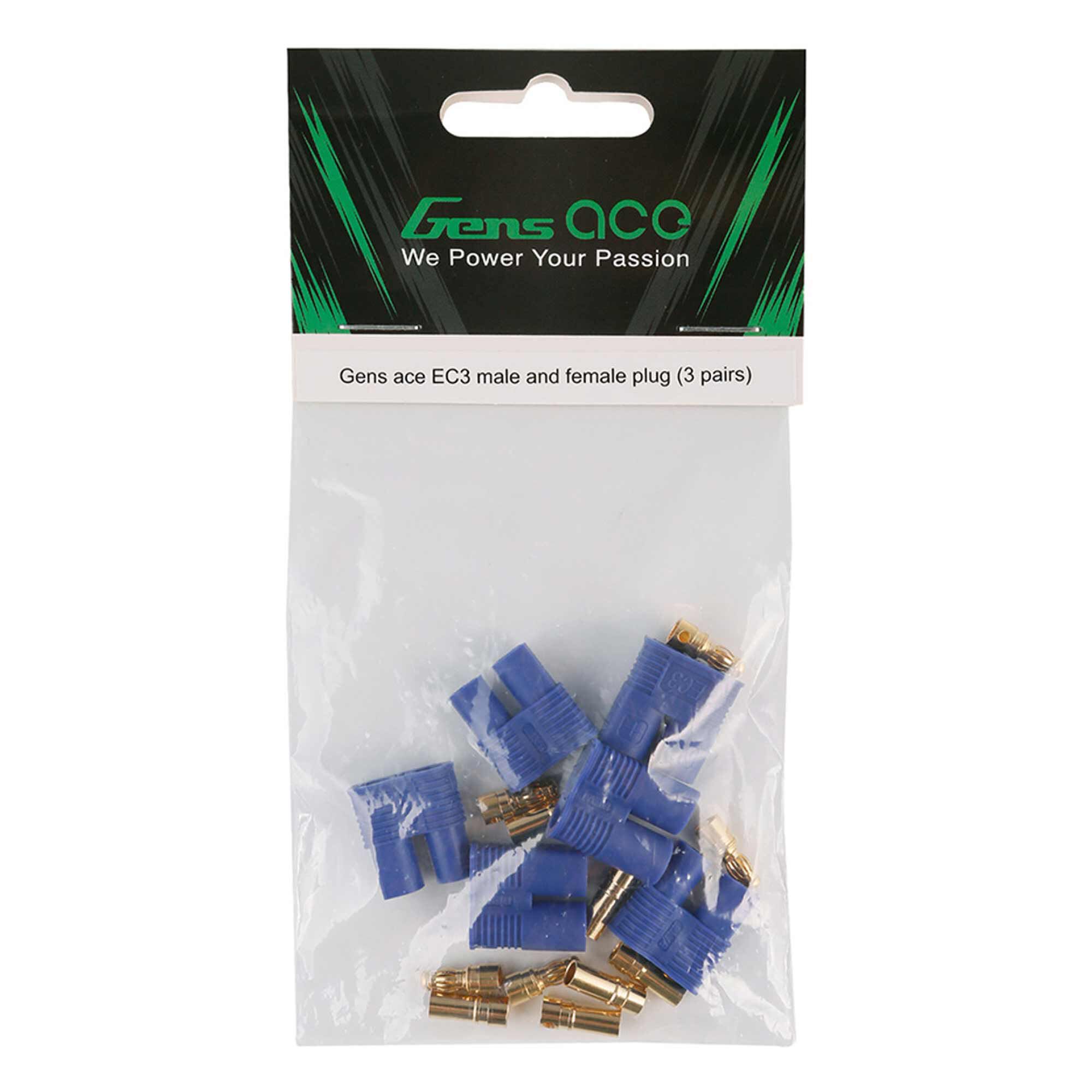 Gens ace EC3 Male & Female Plug Set (3)