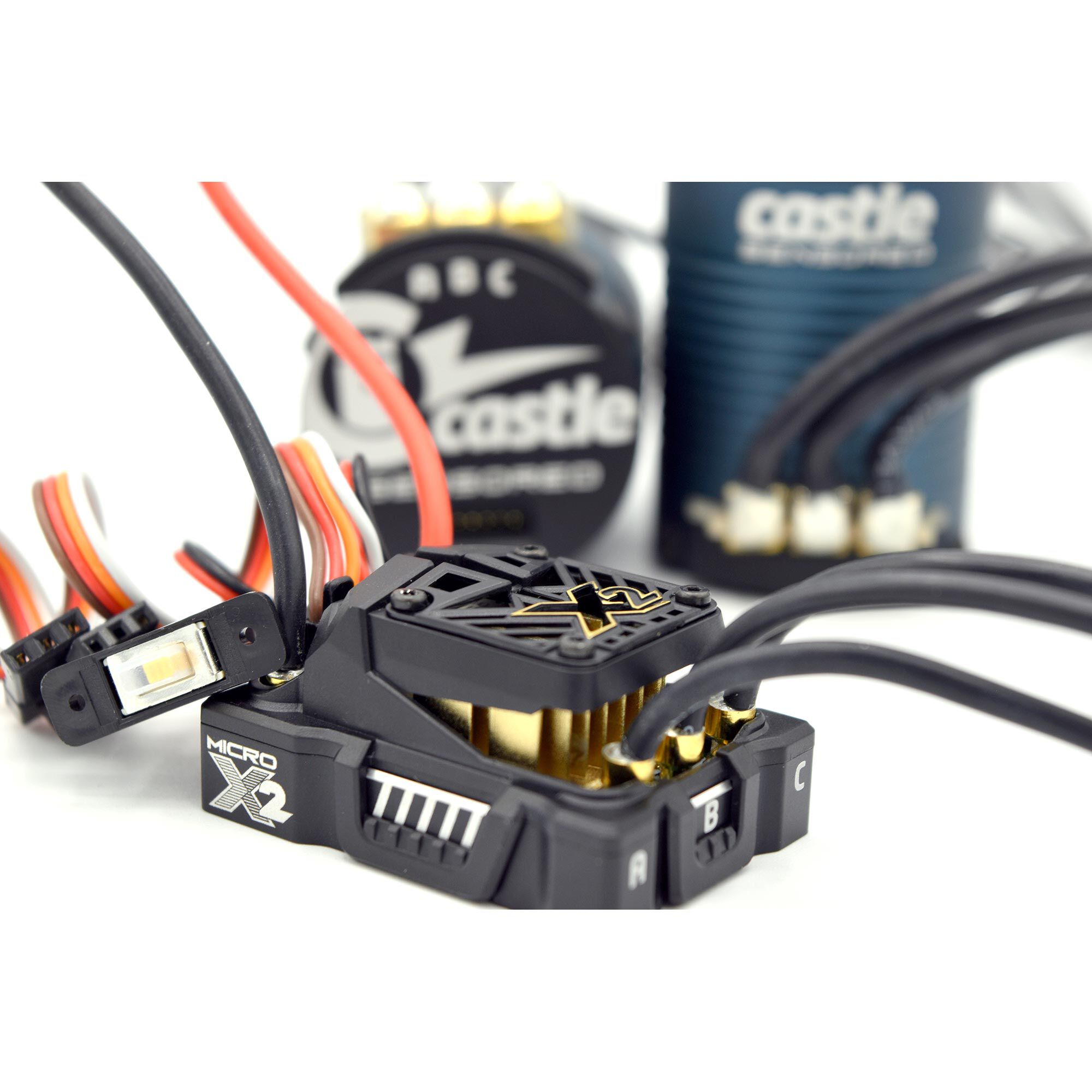 Castle Creations Mamba Micro X2, 16.8V, Waterproof Sensored ESC W1406-1900KV Combo