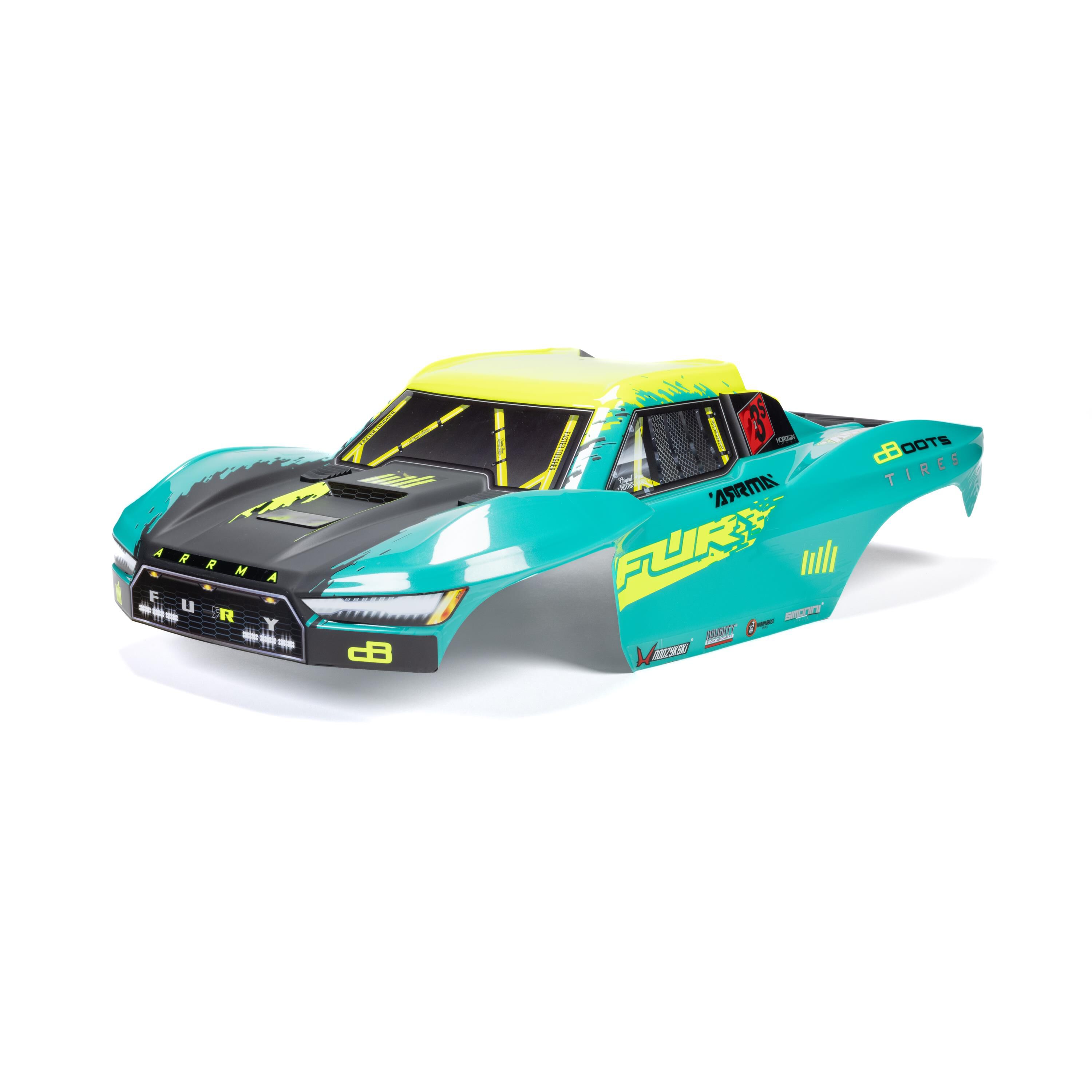 ARRMA 1/10 FURY Painted Decaled Trimmed Body Set, Green