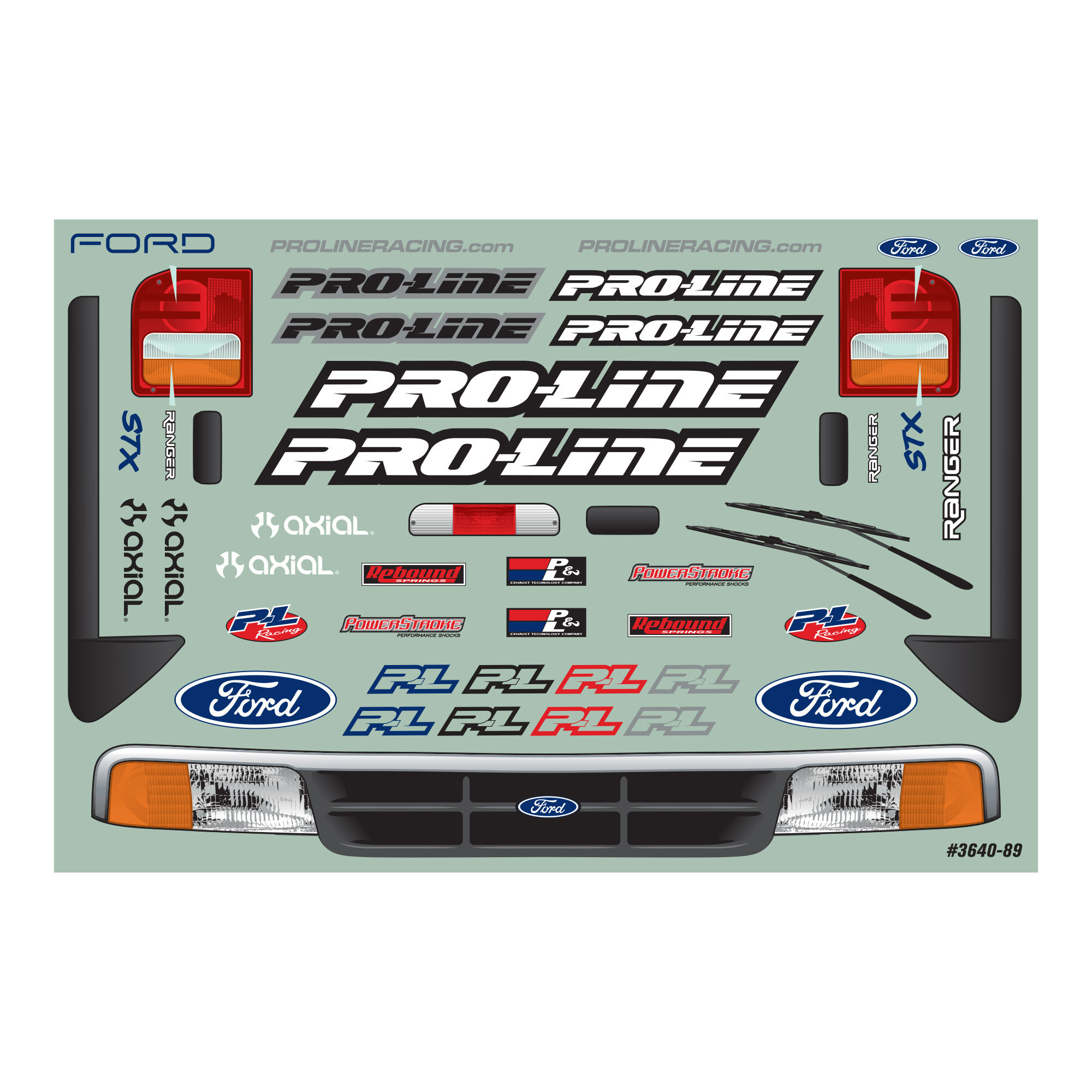 Pro-Line Racing 1/10 1993 Ford Ranger Pre-Runner Clear Body 12.3" WB Crawler