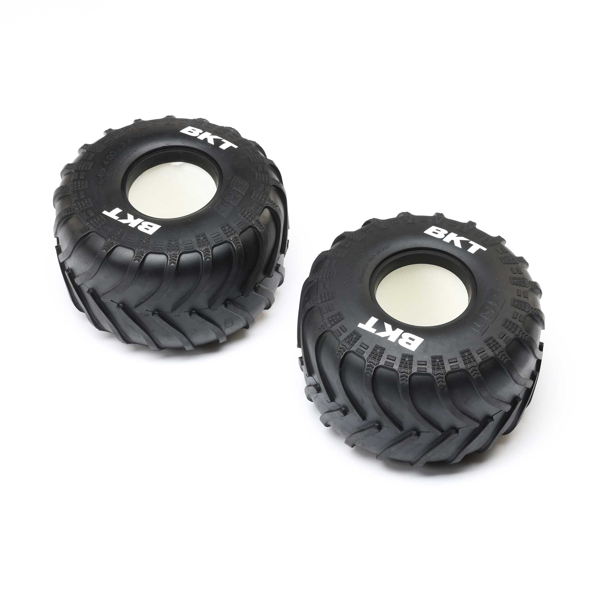 Losi BKT 2.6" Monster Truck Tire with Insert, Med (2): LMT 2.0