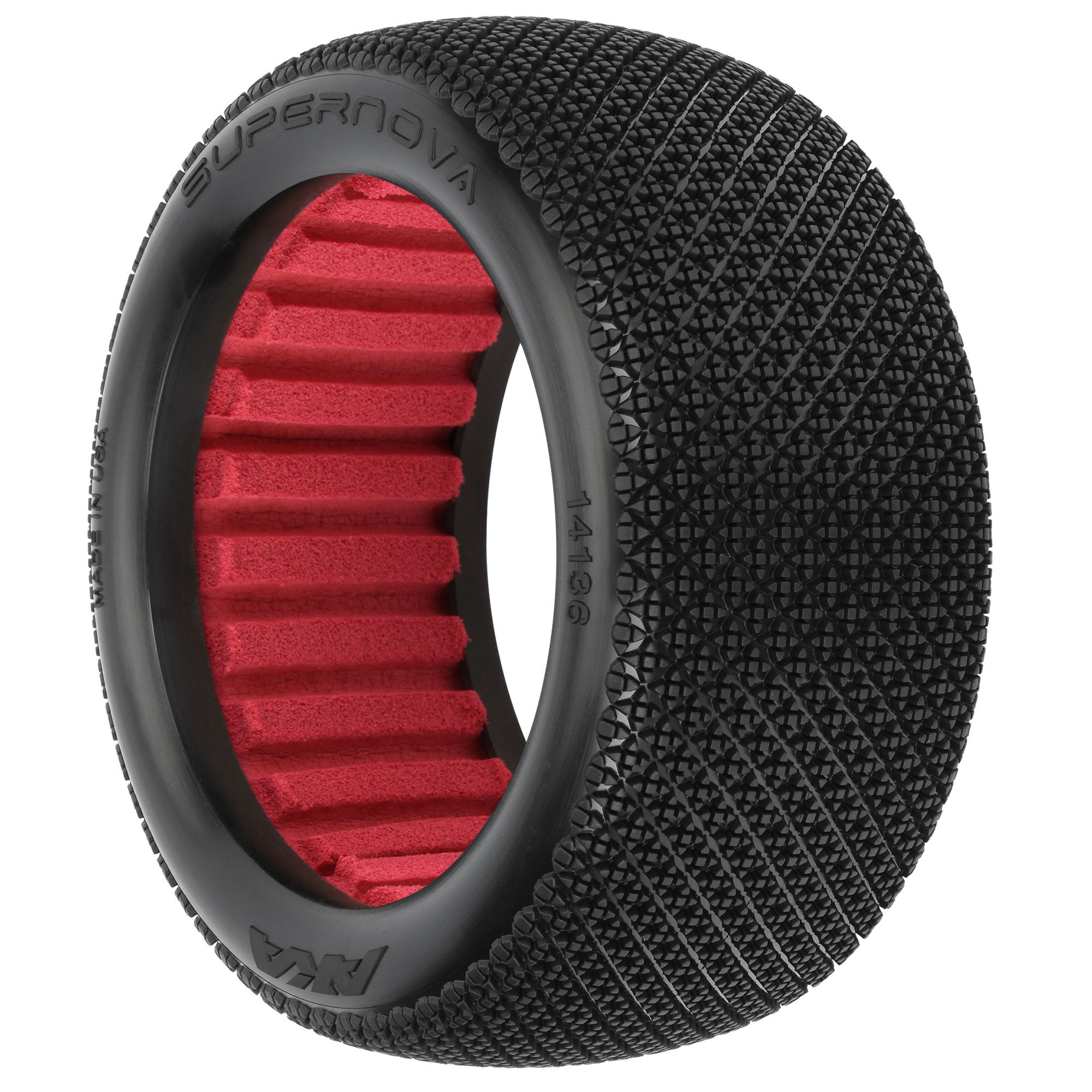 AKA PRODUCTS, INC. 1/8 Supernova Soft Longwear F/R 4.0 Off-Road Truck Tires (2)