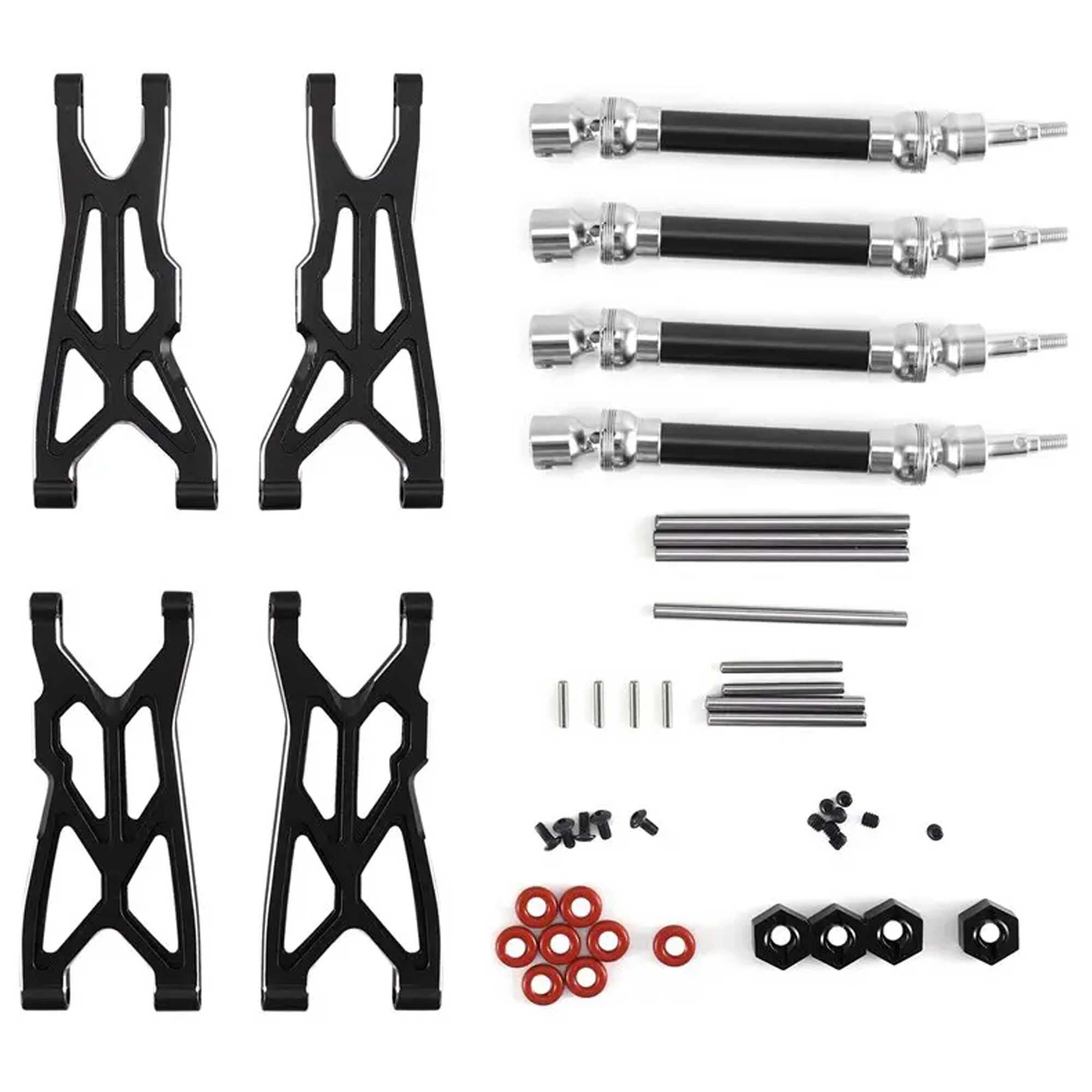 Integy Alloy Suspension Arms & Universal Shafts w/ 14mm Hex for ARRMA 1/10 Big Rock V3