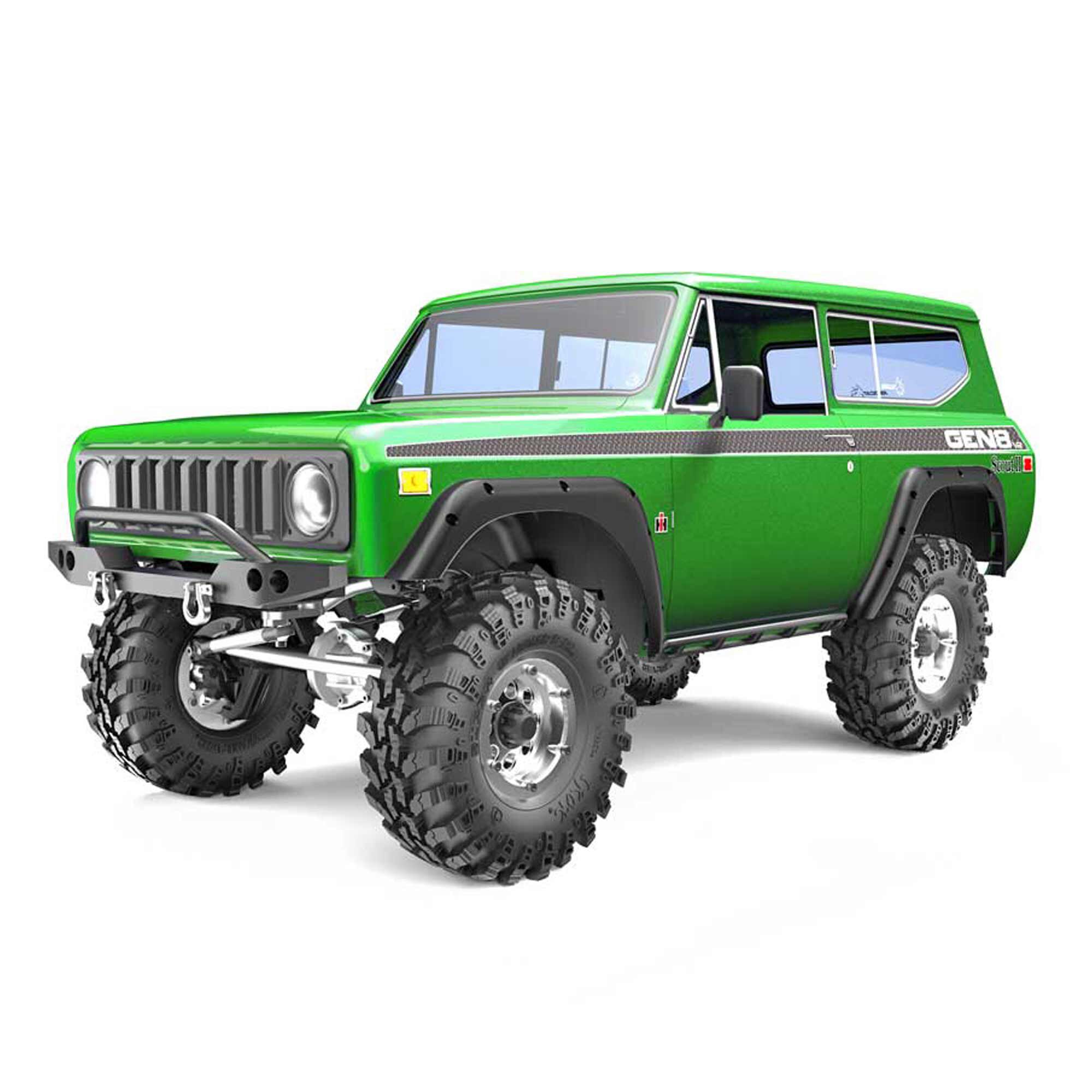 Redcat Racing 1/10 Gen8 V2 International Harvester Scout II Brushed 4X4 Crawler RTR, Green