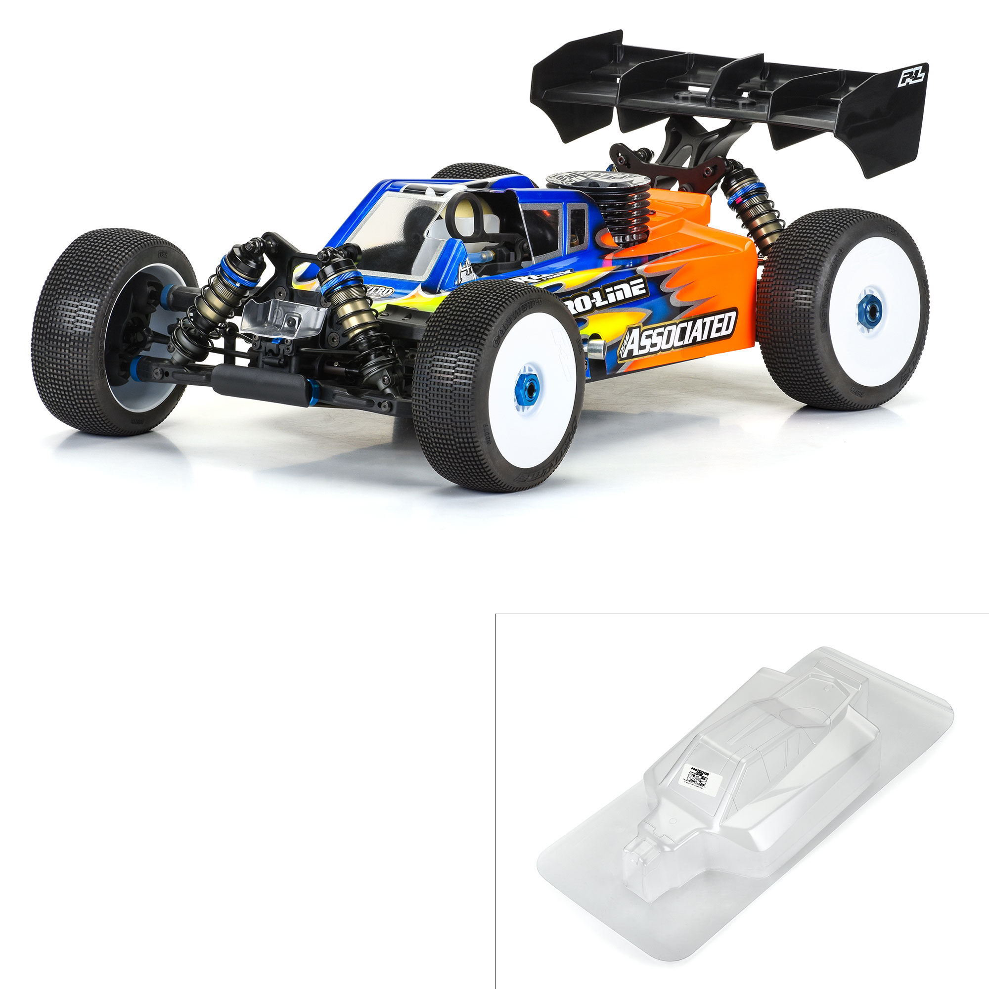 Pro-Line Racing 1/8 Sector Clear Body: AE RC8B4.1