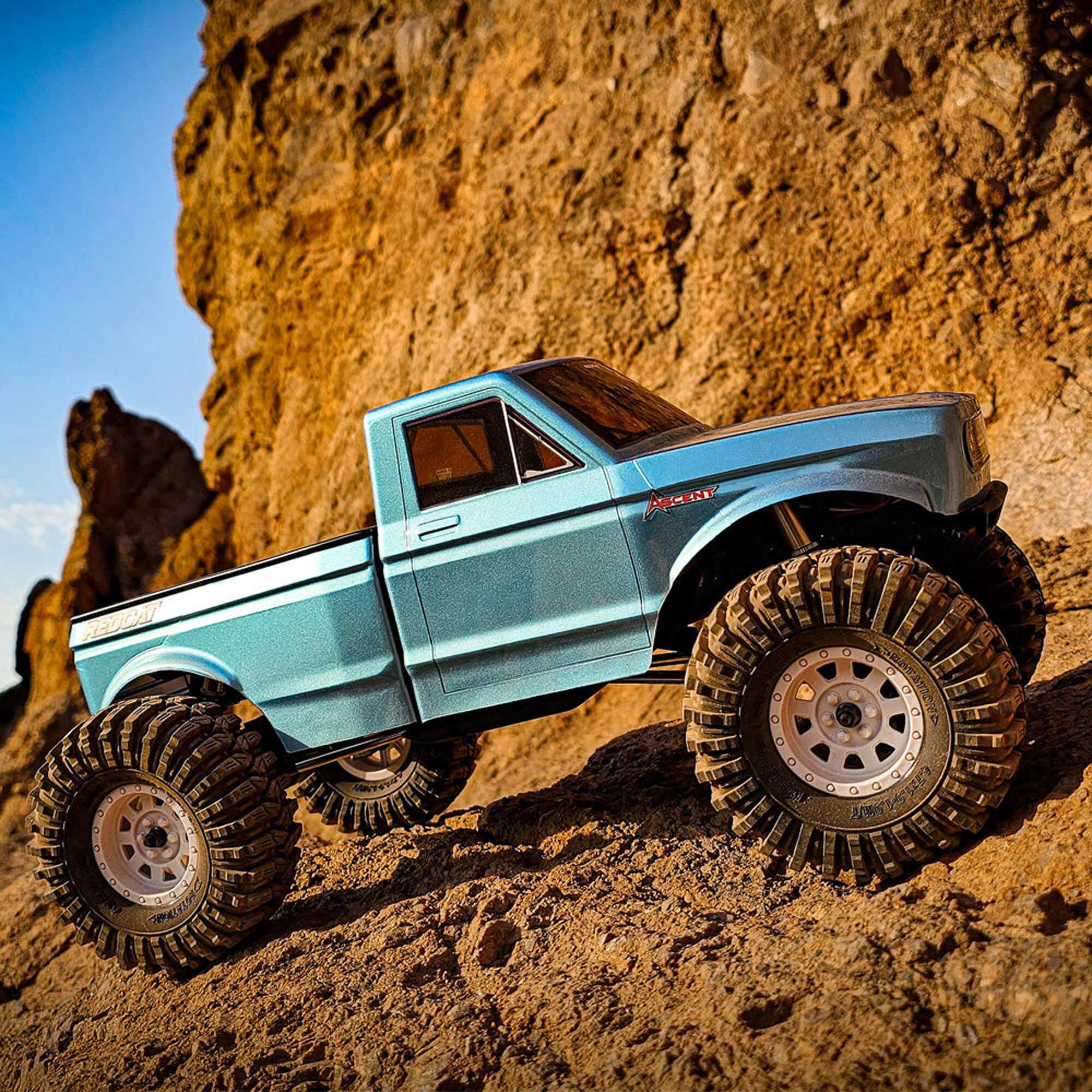 Redcat Racing 1/10 Ascent LCG Two-Piece Pinched & Dovetailed Body Rock Crawler RTR, Blue