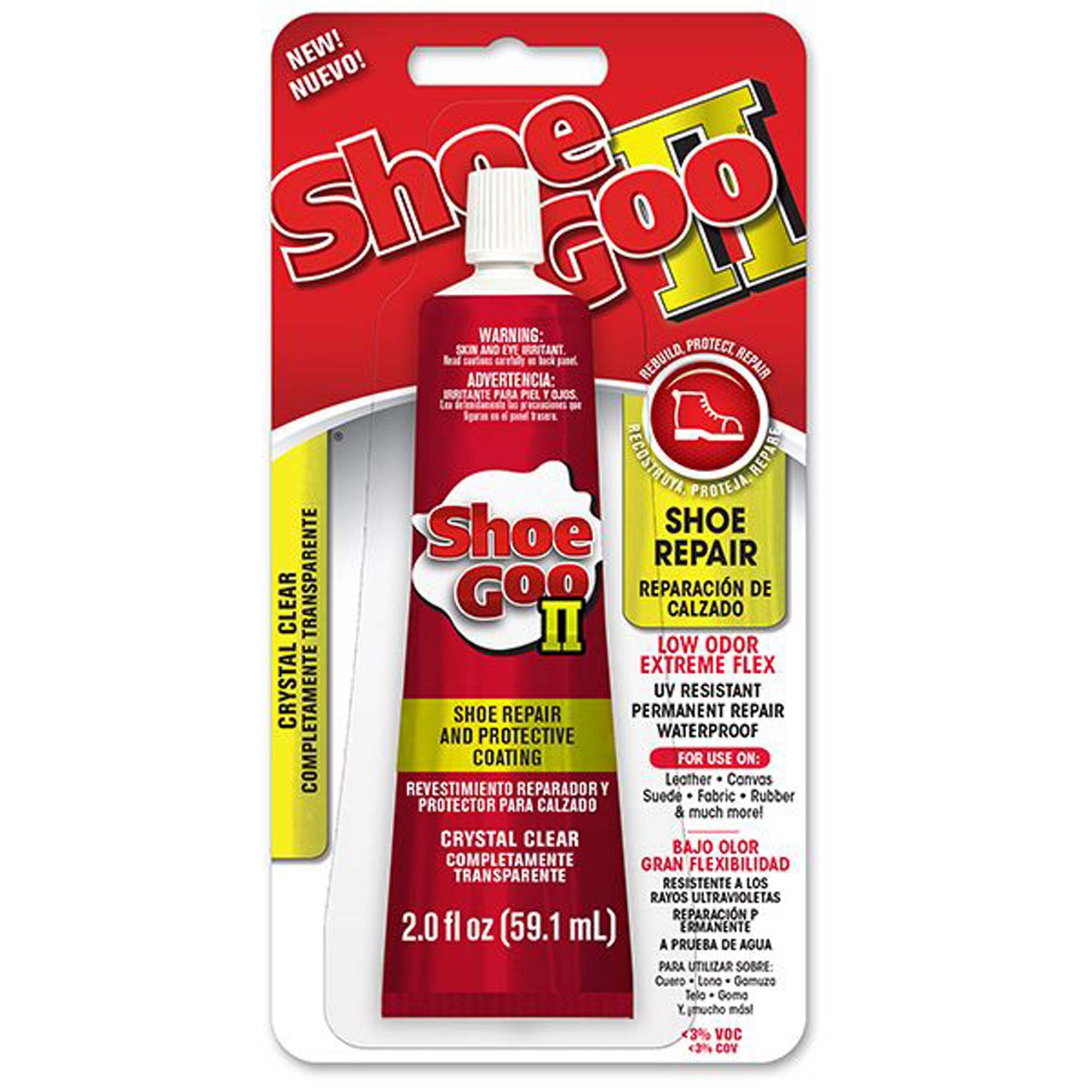 Eclectic Products, LLC Shoe Goo II, Low Odor Clear, 2 oz.