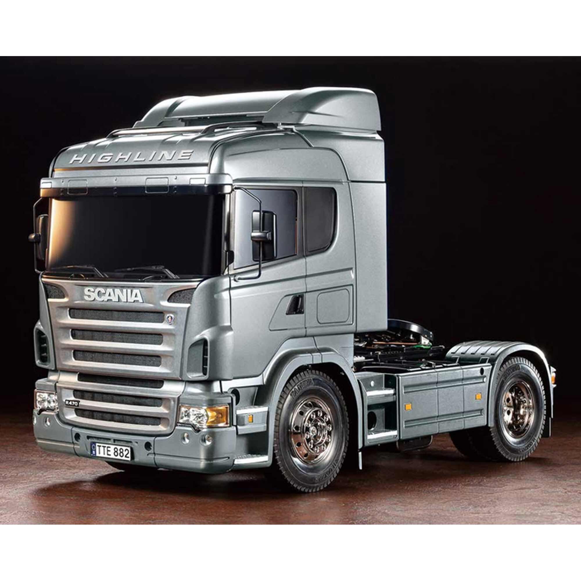 Tamiya 1/14 Scania R470 6X4 Tractor Truck Kit, Silver