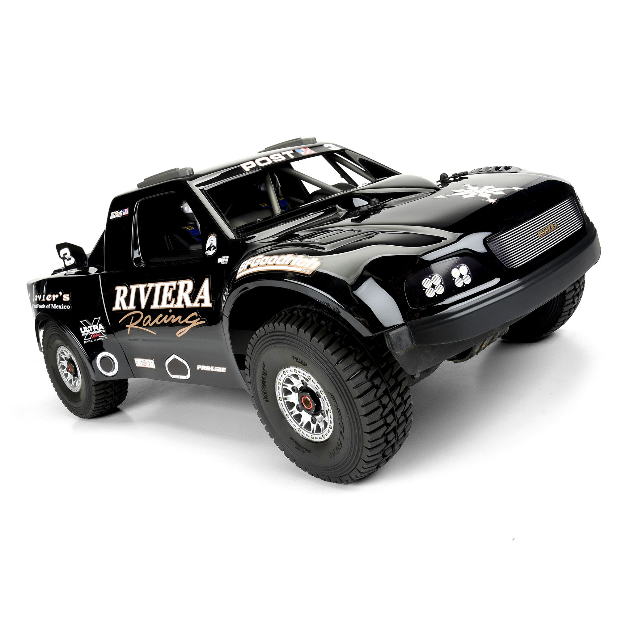 Pro-Line Racing 1/7 Pre-Cut 1997 Ford F-150 Trophy Truck Riviera Black Body: Mojave