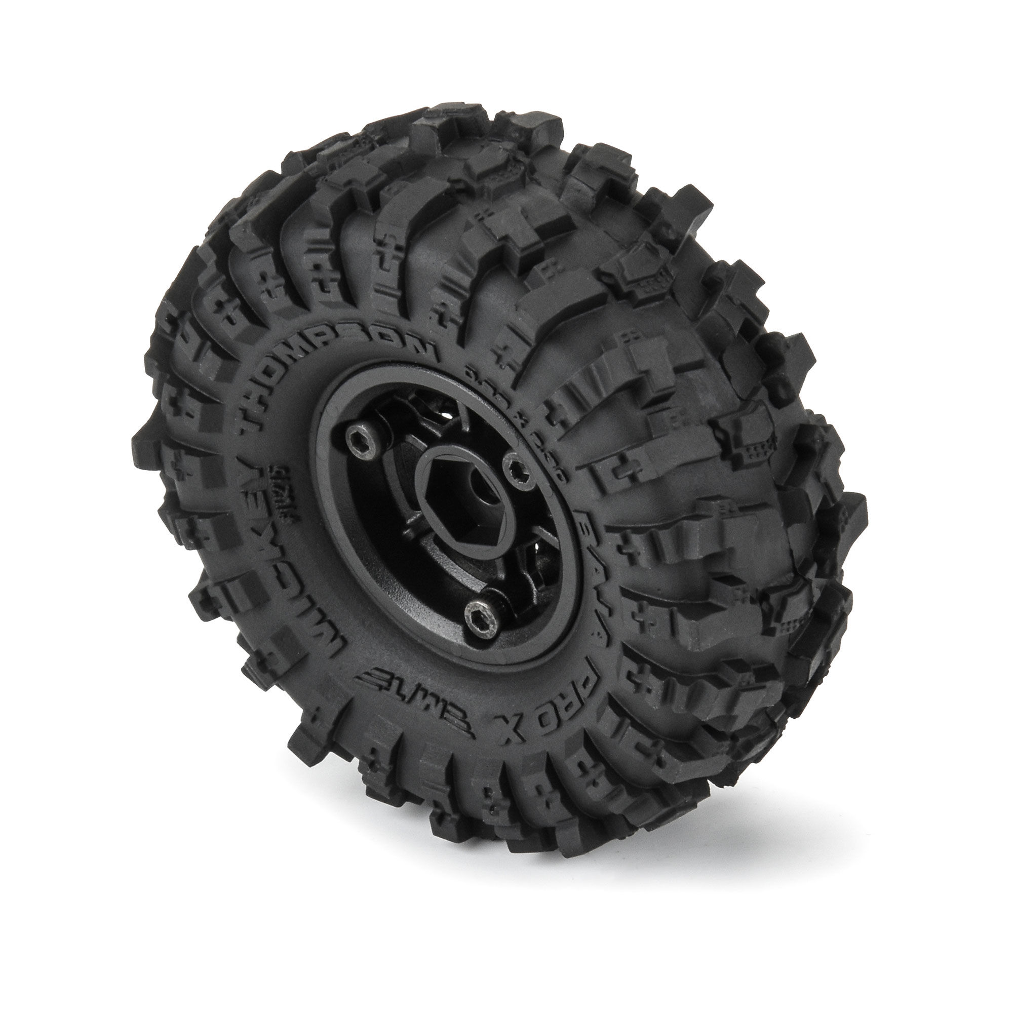 Pro-Line Racing 1/24 Mickey Thompson Baja Pro X F/R 1.0" MTD 7mm Black Holcomb (4)