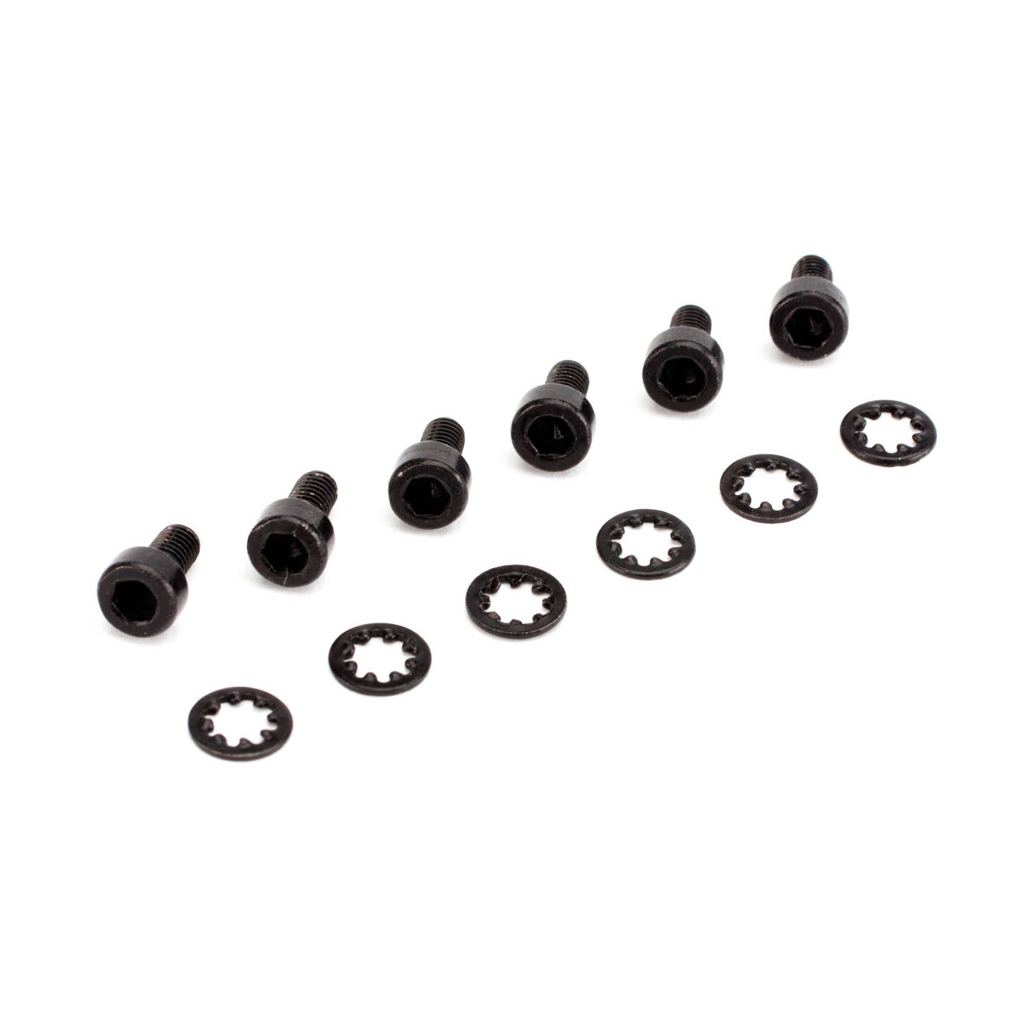 Spektrum Socket Head Metal Gear Servo Screws & Washers (6)