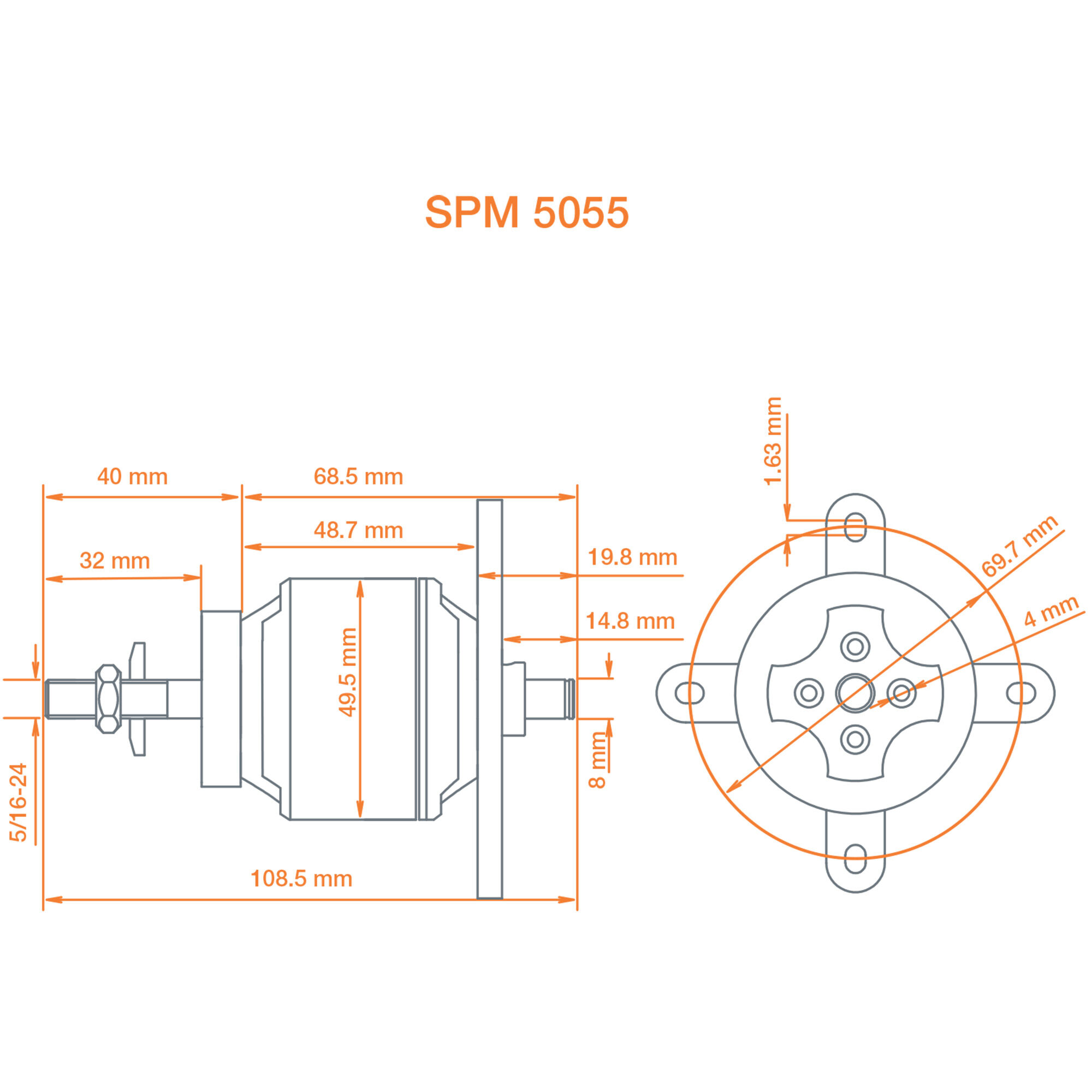 Spektrum Accessories Avian 5055-650Kv Outrunner Brushless Motor