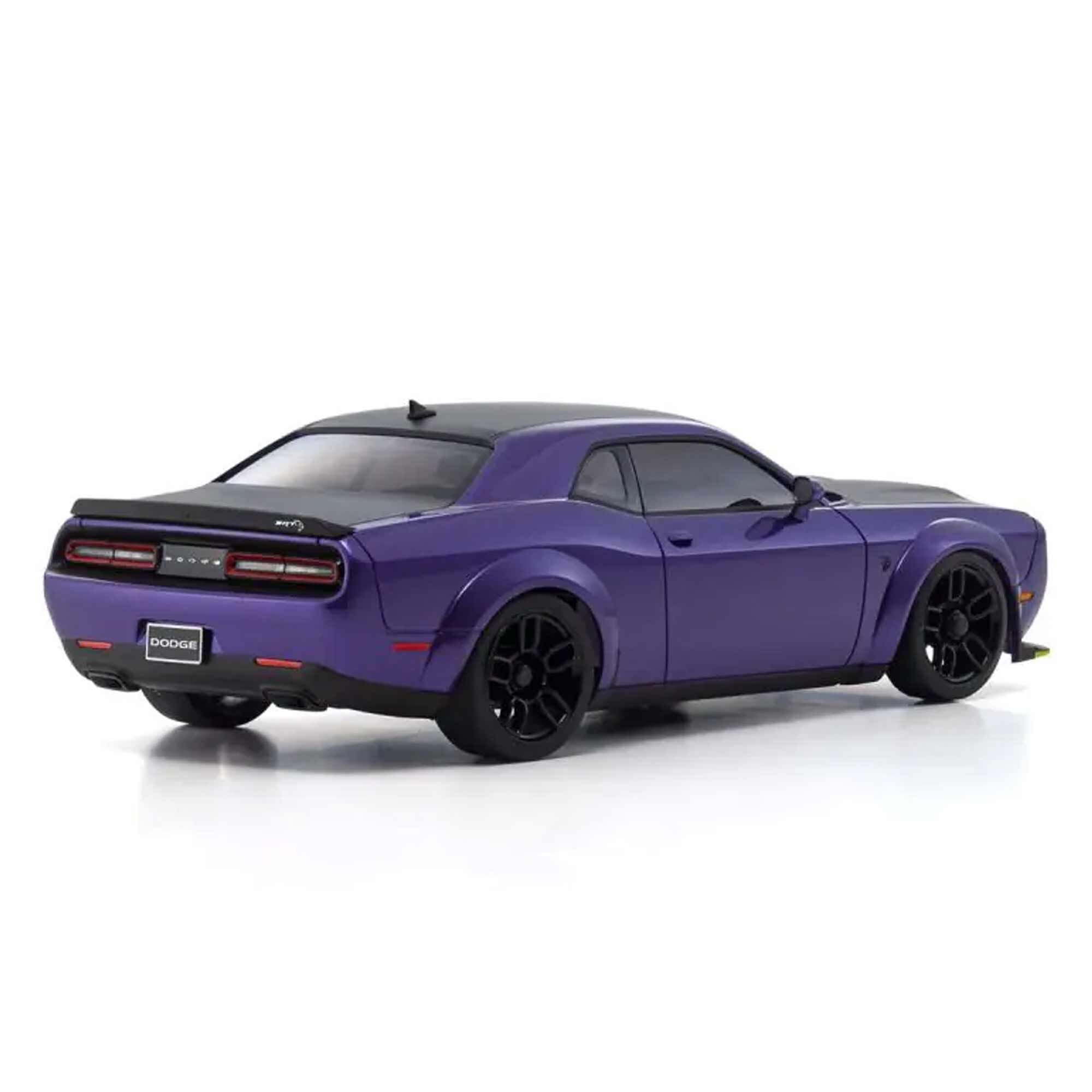 Kyosho 1/28 Dodge Challenger Hellcat Redeye SRT AWD MINI-Z RTR, Plum Purple