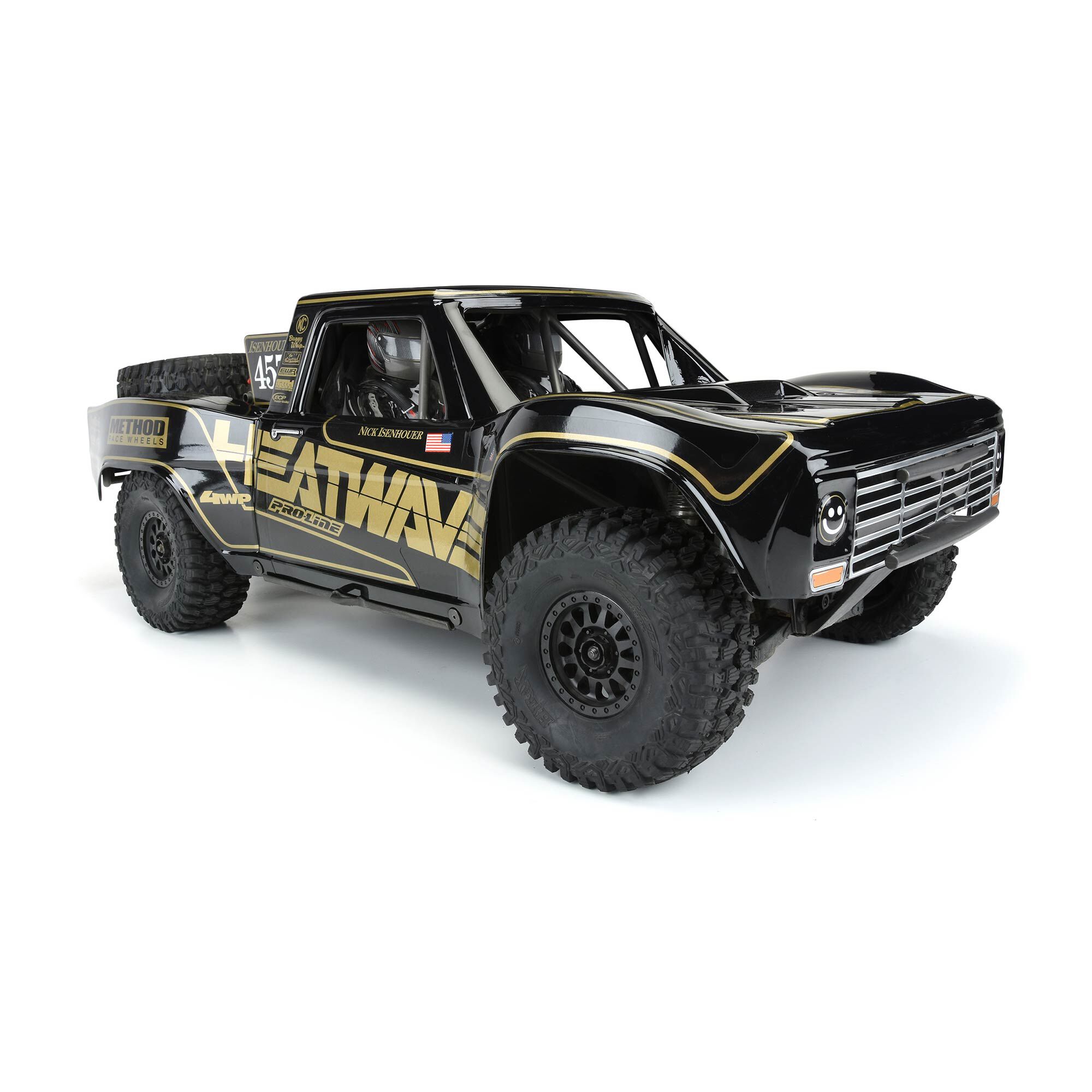 Pro-Line Racing 1/7 Pre-Cut 1967 Ford F-100 Heat Wave Black: Unlimited Desert Racer