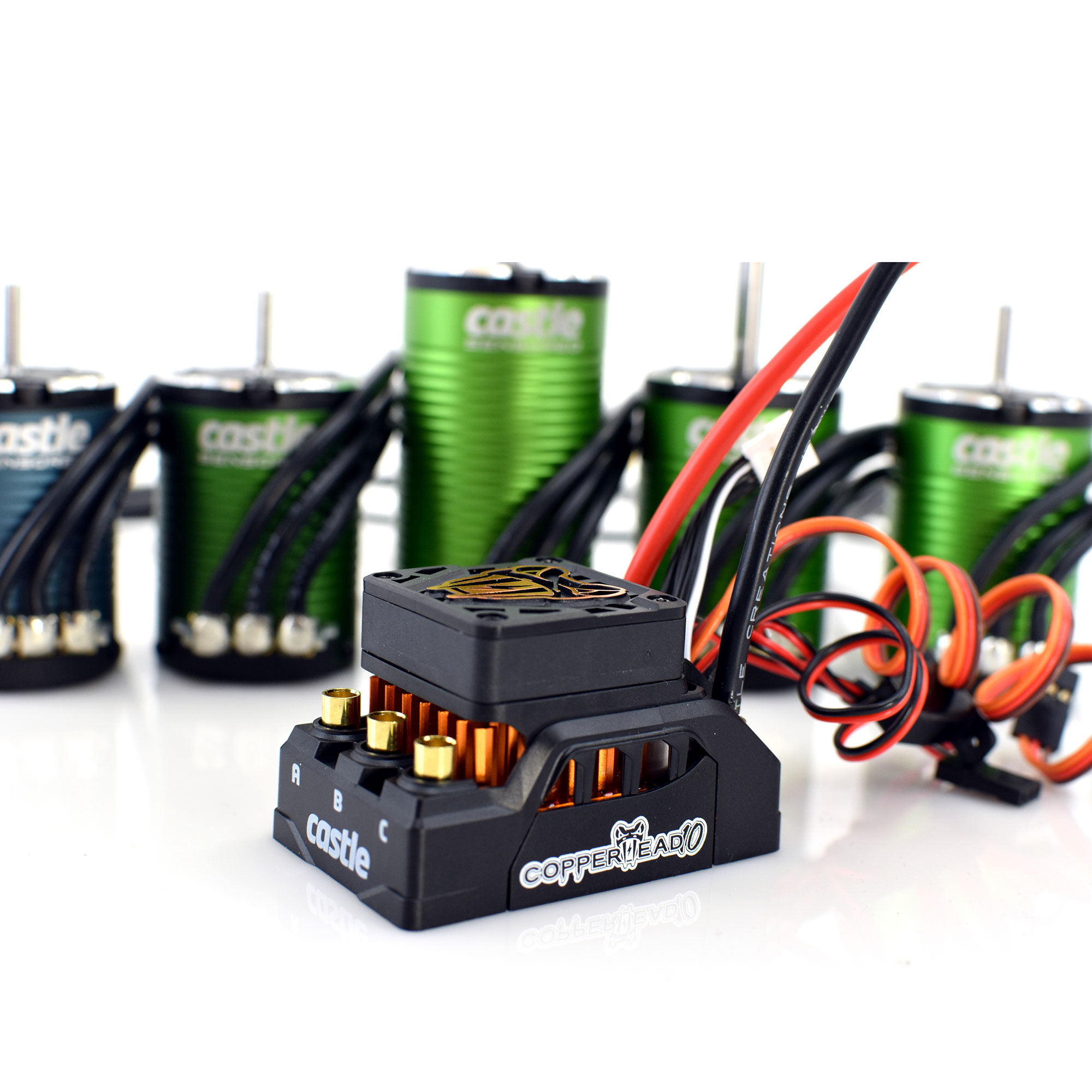 Castle Creations 1/10 Copperhead 1406-7700Kv Sensored Brushless ESC/Motor Combo