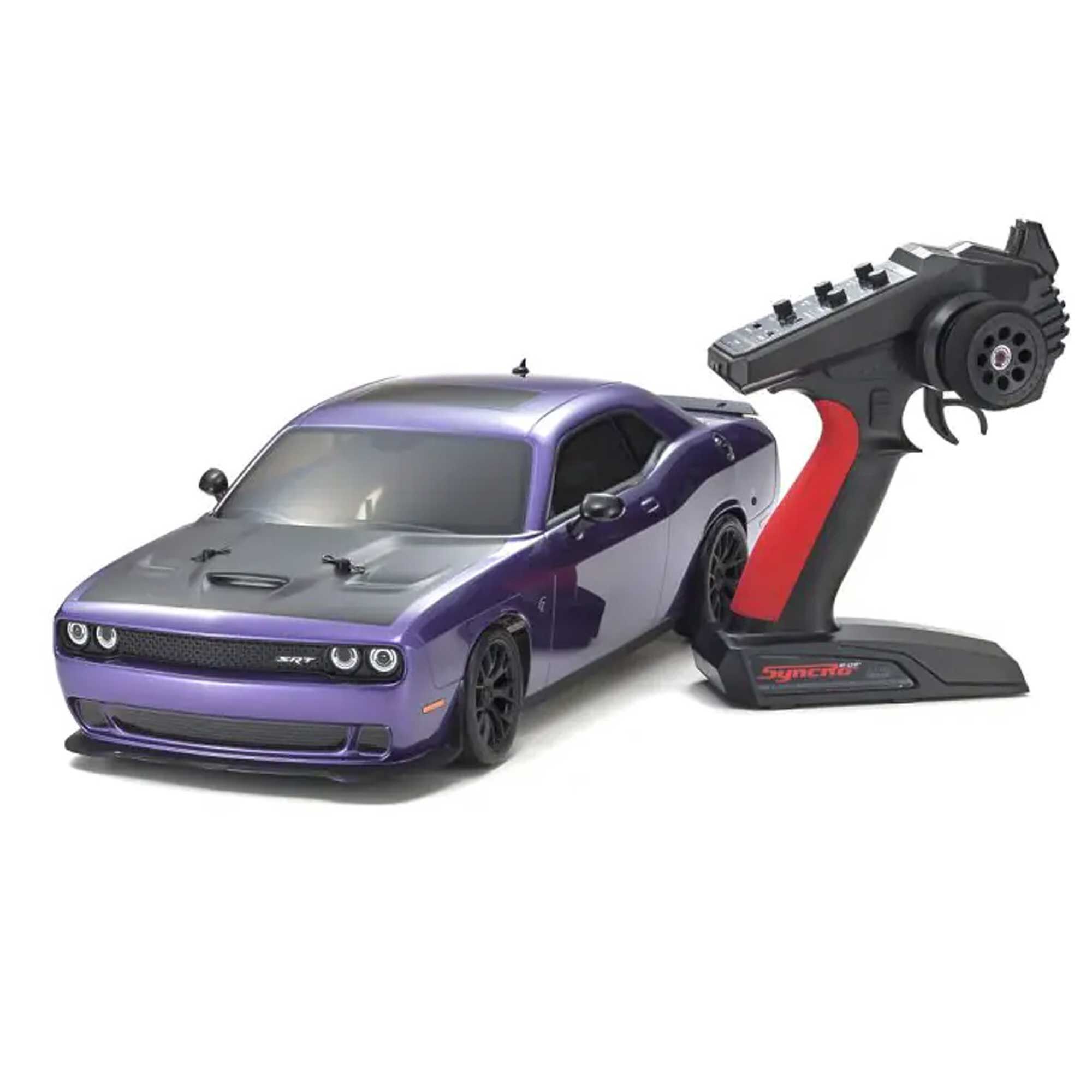 Kyosho 1/10 Fazer Mk2 2015 Dodge Challenger SRT Hellcat 4x4 Electric Touring RTR, Plam Crazy Purple